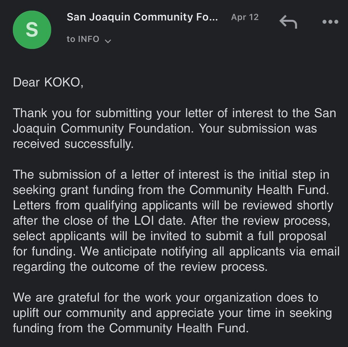 🤞🏽 On 4/12/24 - Our organization submitted a Letter of Interest (LOI) for $40,000 under the Community Health Fund Grants program from @sanjoaquin.c.f - Our organization and projects directly align with CHFs areas of focus. We would be heavily involved with the improvements of job readiness training, mental health counseling, substance-abuse treatment, and health education workshops.
Our goal is to propose a program that aims to establish a comprehensive healthcare program at our main office by improving healthcare services, promoting health outcomes, supporting medical education, and overall helping to improve access to care.
We want to contribute to the education and training of the program participants by ultimately advancing the health and well-being of our community.
These funds will be allocated for the purchase of necessary supplies and equipment for the transitional housing complex and the healthcare program. This includes bedding, toiletries, medical supplies, office equipment, and other essential items needed to support residents needs for operational requirements. Without this additional funding, we would be unable to maintain a level of staffing, programming, and services to meet the needs of our target population effectively. The funds directly contribute to the provision of essential services and support individuals as they transition back into the community, ultimately promoting their successful reintegration and improving health outcomes.
Opportunity we couldn’t just pass on! S/O @sanjoaquin.c.f