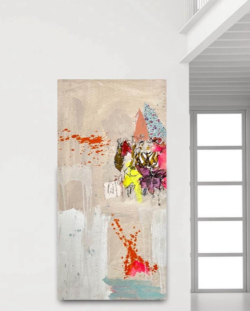 #artlover #contemporaryart #acrylics #neon #collage #sundayvibes #abstractart #femaleartist