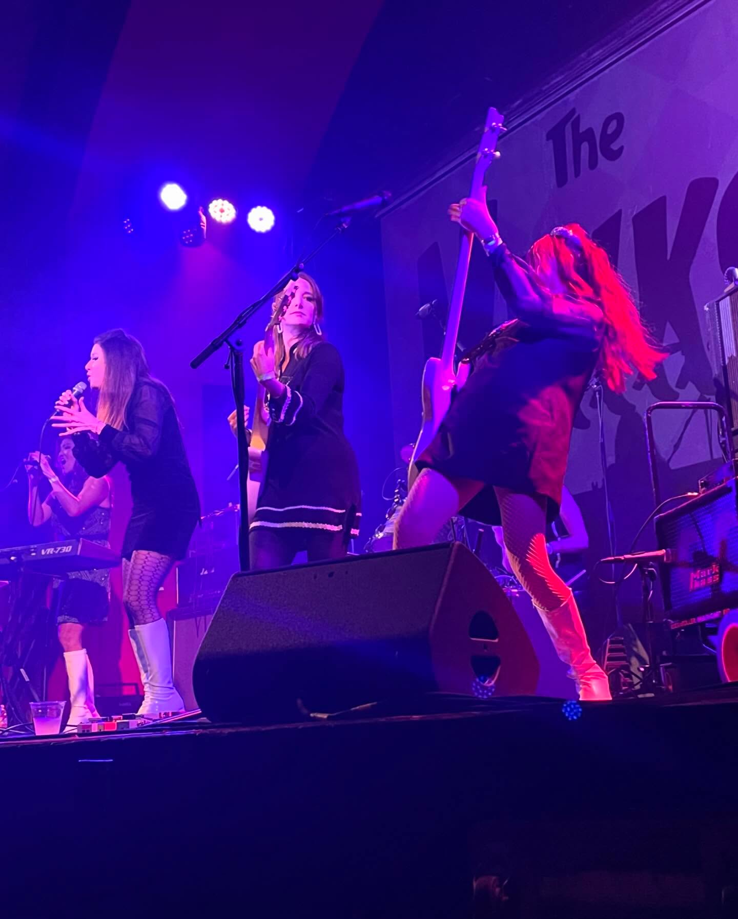 Been having a splendid time holding down the low end for my gals in @theminksband #allgirl #kinks #tribute #band #rocknroll #danelectro#bass #basslady #sanfrancisco #sf