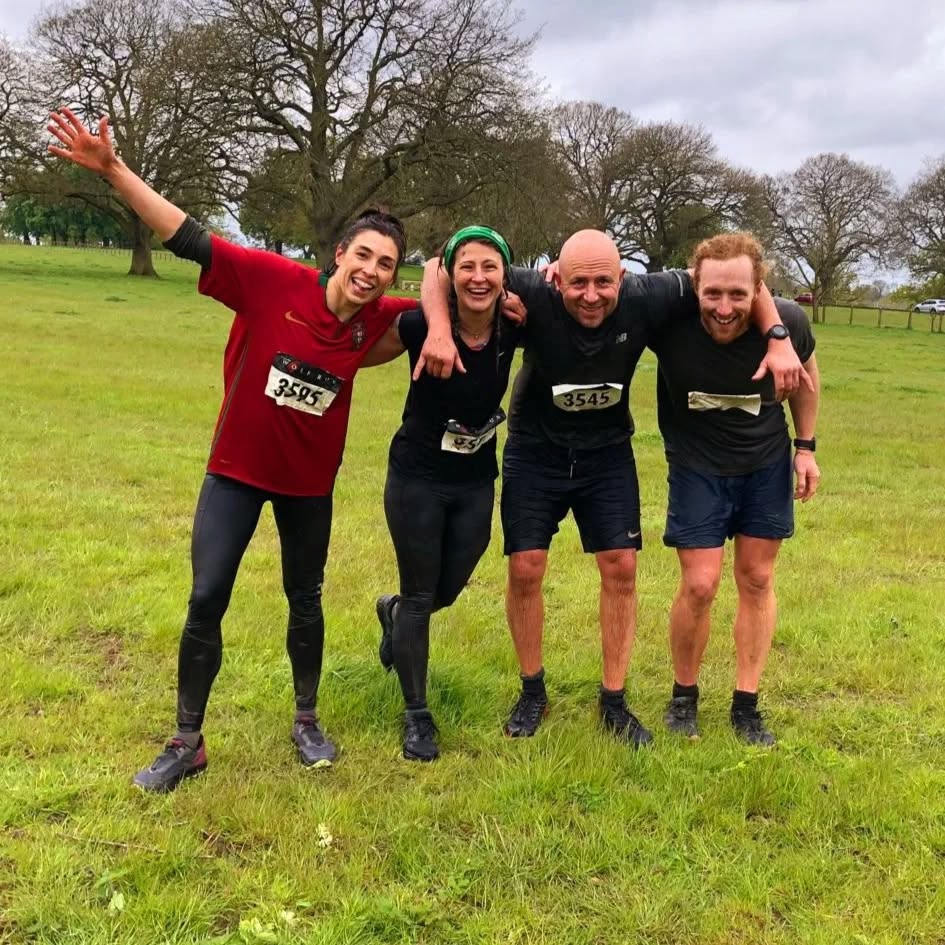 Our 'pack' totally socked in muddy water (and freezing! 🥶) at the end of @the_wolf_run 🏃🏻♀️
30 challenging, large obstacales set out over a 10km route including a 100ft water slide & short river swim. High walls, slack lines, nets, 30ft narrow black out tunnels & many more!
All winding through fields with nice views & bluebell woods to distract you from the thick mud & cold of multiple dips into water pools and the challenging climbs up out of the steep, slippery banks!
A whole body workout over 10km, no problem!.. . The end of April chill and cold 🥶....always my biggest challenge! (My core temperature seems to drop more than others then the battle is on to keep moving fast to stay with it! 😵💫) Never the less an exhilarating, character building challenging complete 😂💪🏼
Some action pics to come 🤞🏻. Thanks @the_wolf_run for a great event and a good one for those seeking a challenge!
#obstaclerun #wolfrrun #trailrun #mud #fitwellmove #slipnslide #personaltraining #fitnesschallenge