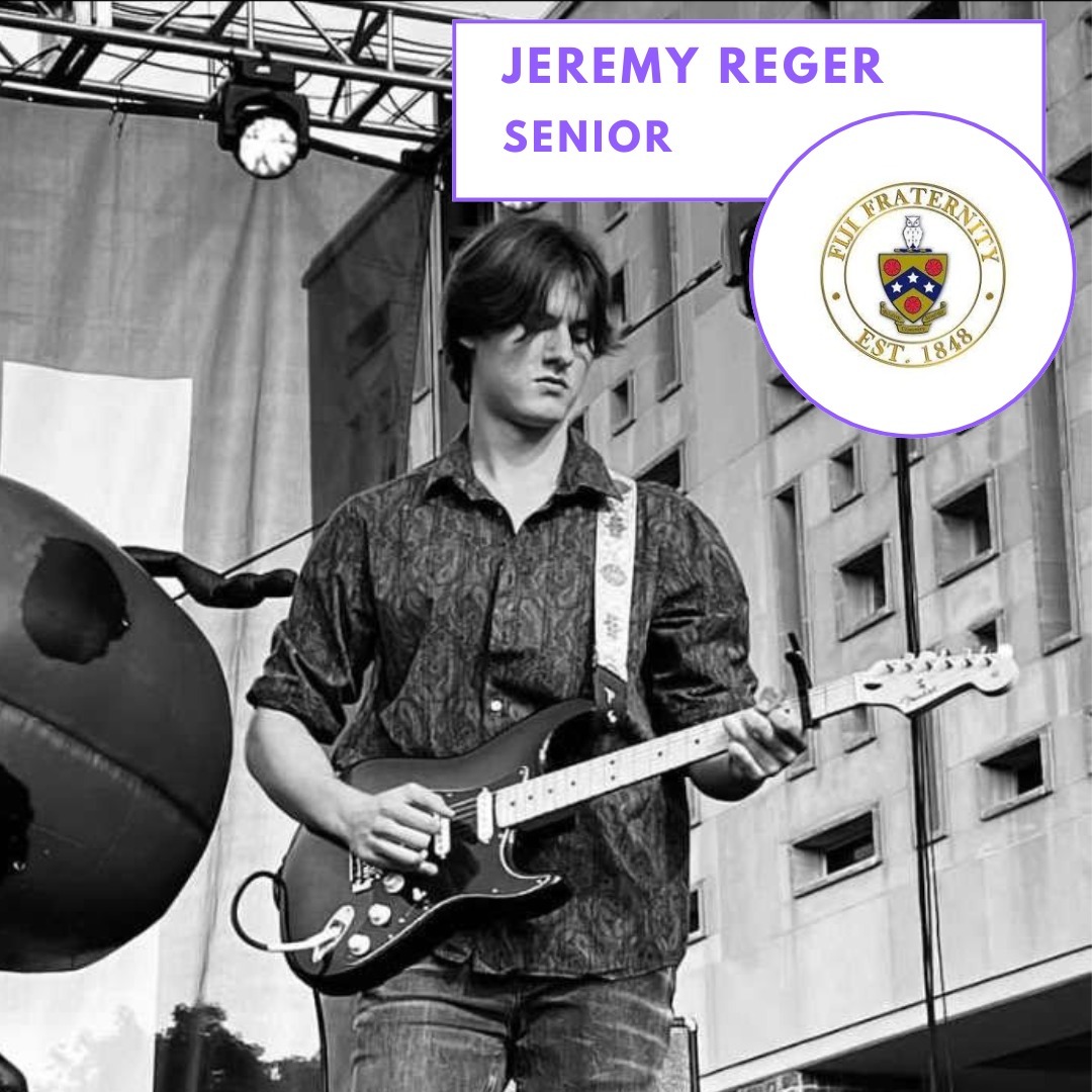 SENIOR SPOTLIGHT: Jeremy "Jerm" Reger
Hometown: Buffalo, NY
Major: Psychology Major and Exercise Science Major
Post-grad plans: Working in ABA therapy and having the best dive bar cover band of all time.
Fun fact: Growing up I had a phobia of tornados and Elmo, one of them still remains.
Favorite Fiji Memory: Going to St. Louis for Mardi Gras as a pledge class.
Congratulations Jerm! FIJI wishes you the best of luck in ABA therapy and your music endeavors! You will be missed.
Proud to be.
#proudtobe #senior #graduation #fiji #phigammadelta