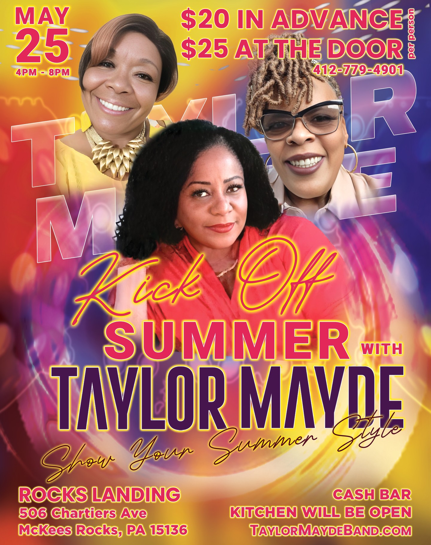 MARK THE DATE! May 25, Kick off Summer with Taylor Mayde.