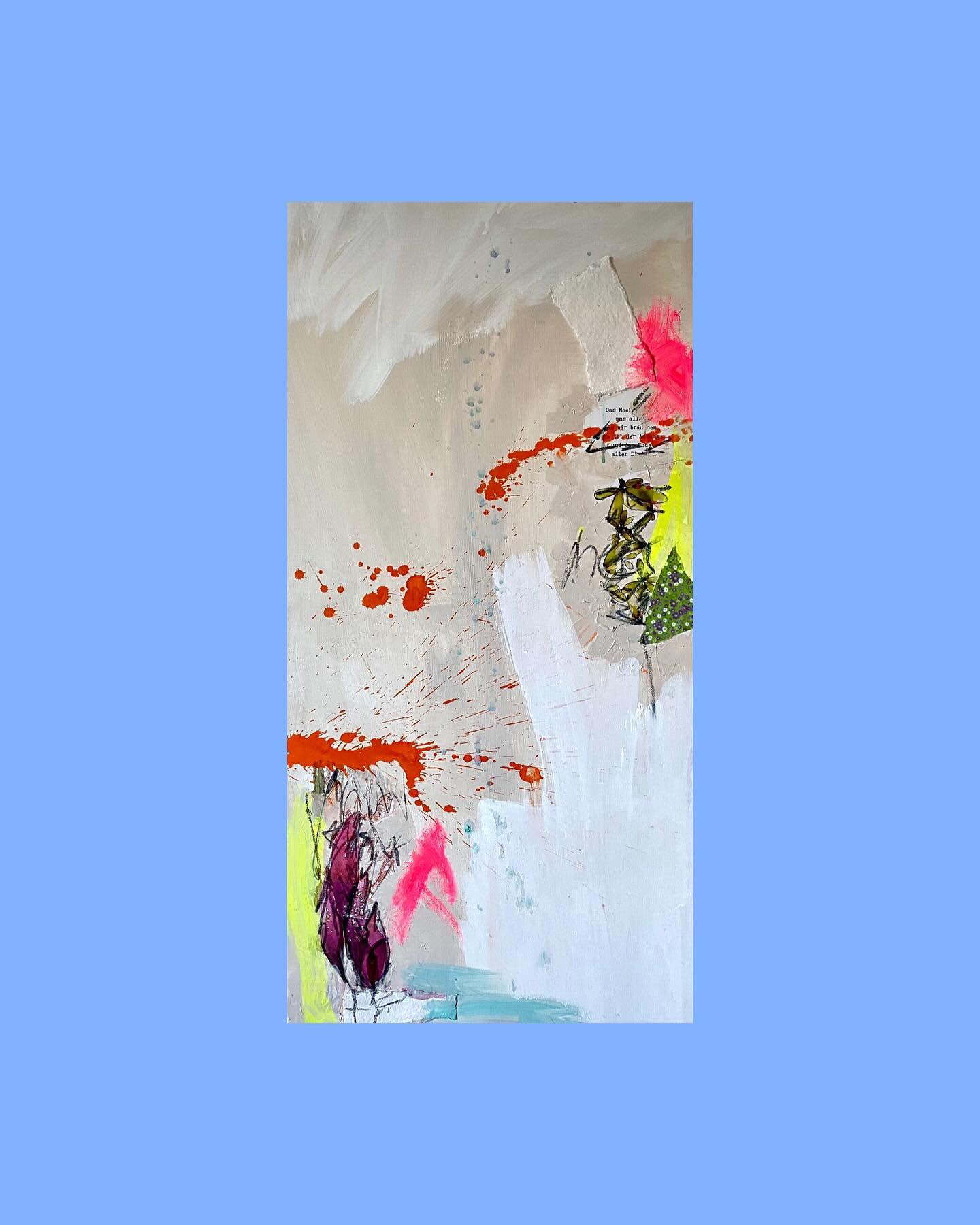 #blau #abstractart #contemporaryart #neon #acrylics