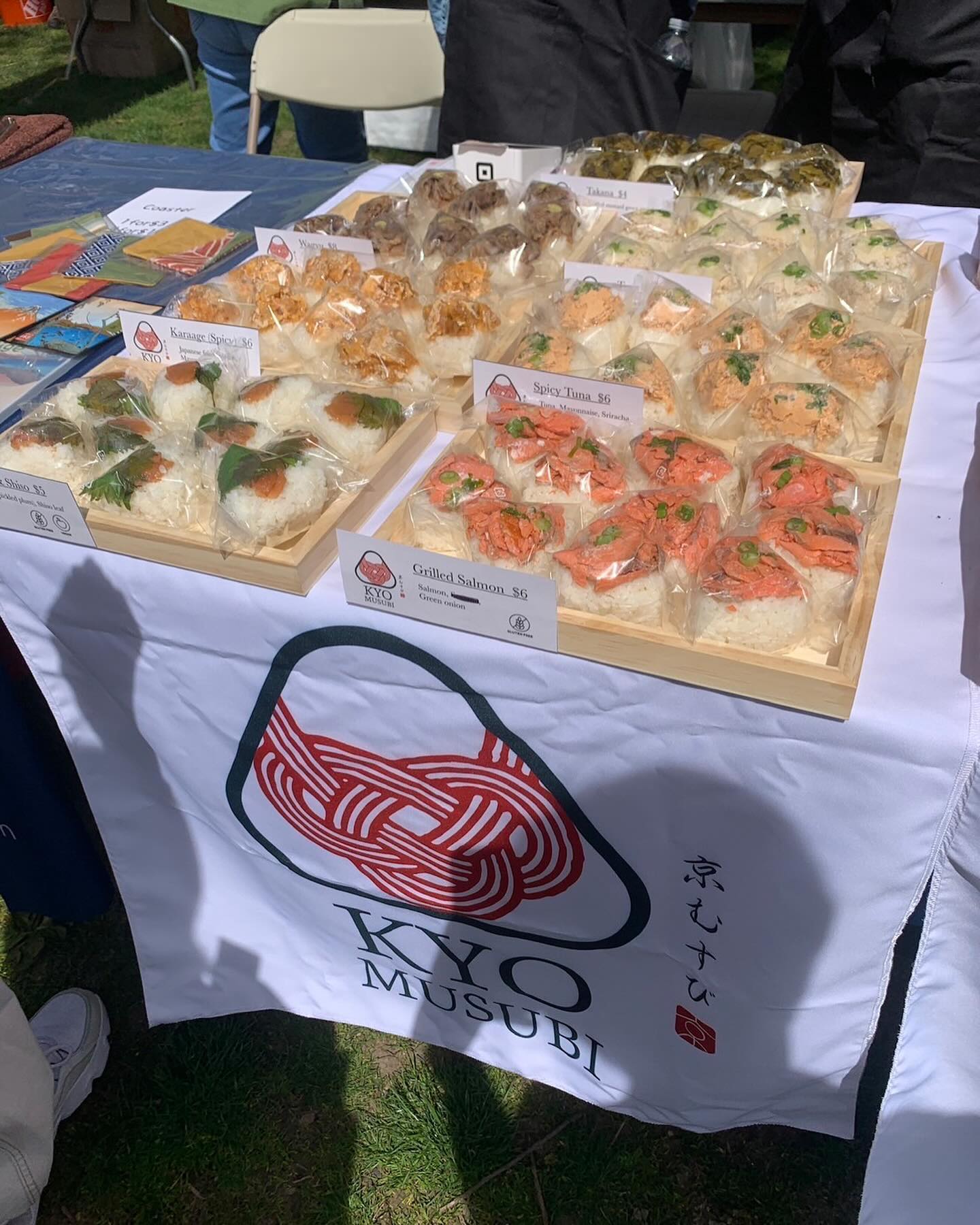 At our first official pop-up held at @japanfestivalboston on April 27th and 28th, many customers visited and purchased our authentic Japanese Omusubi (rice balls) to eat. We are grateful to KYO MUSUBI team members, all the customers who visited, the Japan Festival staff and volunteers who supported us, as well as @nagomi_bento_boston and @ebisuyamarket who provided us with kitchen space, and everyone else involved. We apologize for any inconvenience caused by selling out partway through and having some people unable to purchase due to operating hours resulting in lines.
We look forward to seeing you all again at our next pop-up or at our own storefront! Incorporating what we learned from this event, we will be back with improved product quality, variety, and more. Thank you for your support!
#japanfestivalboston #japanfestivalboston2024 #kyomusubi #onigiri #omusubi #riceball #japanesefood