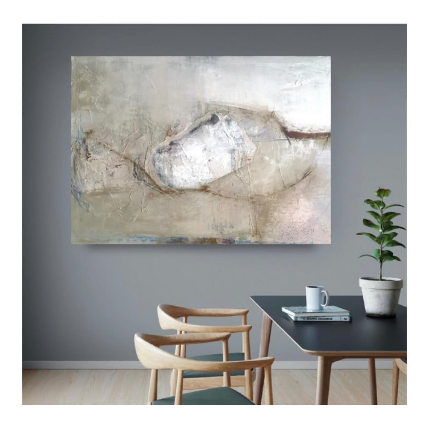 #gestrandet#acrylicpainting #acryloncanvas #contemporaryart #abstractart_daily #artoftheday #interiordesign #140x100cm