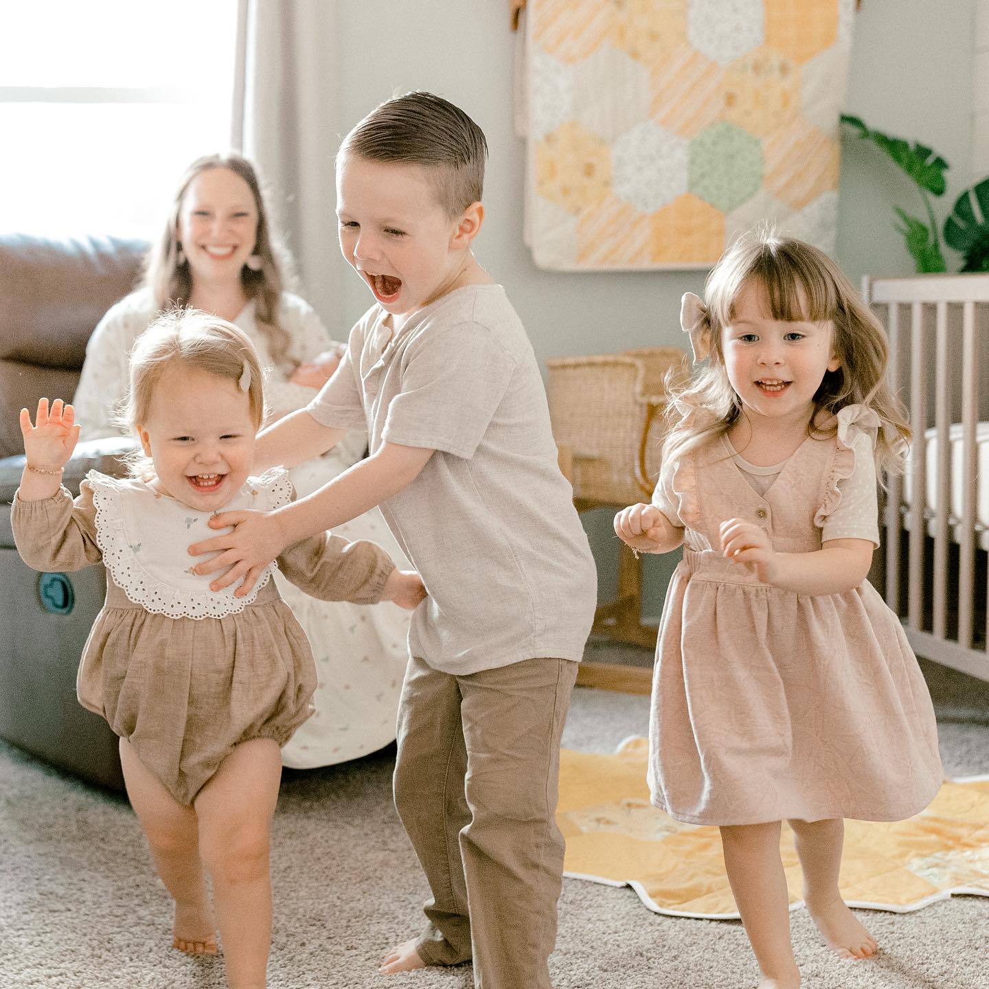 Our pastor reminded us this morning that celebrating Mothers Day is celebrating Gods design. While that may be like a “duh” moment for some, sometimes simple reminders like that truly help to reframe my thinking. God made women, and made mothers, and while motherhood isn’t perfect on this side of the fall, it’s a gift to be thankful for all the same. 💕