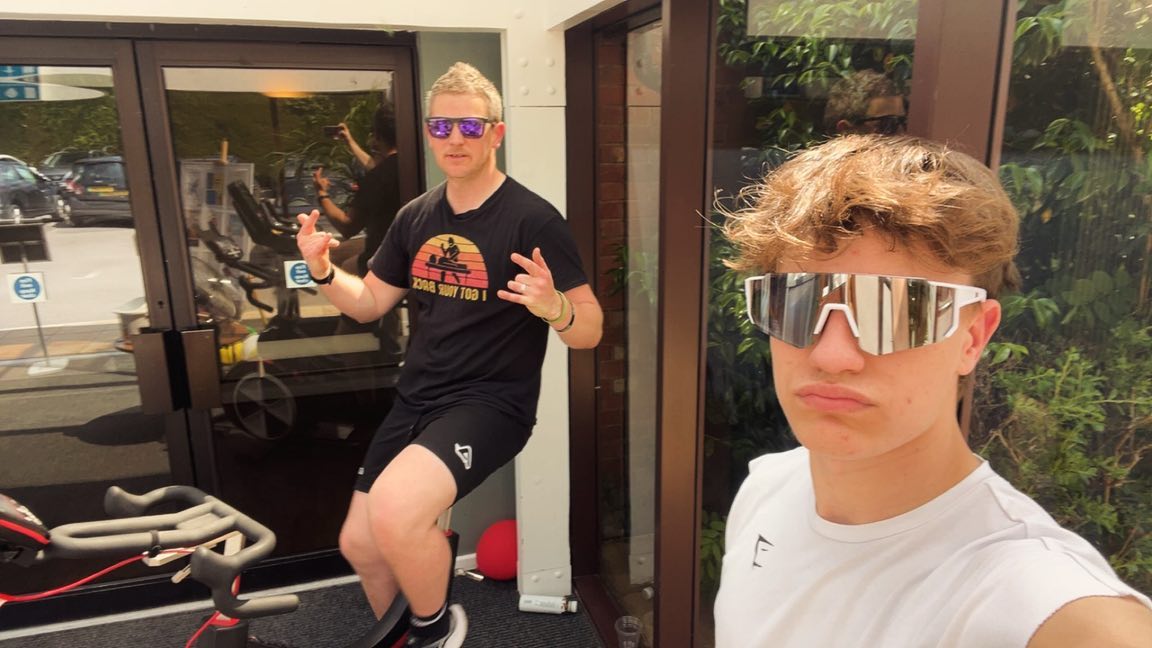 Raising some funds for ‘Children in need’ at David lloyd ringwood yesterday with a pedalathon. 🥵🙌🏻👊🏻