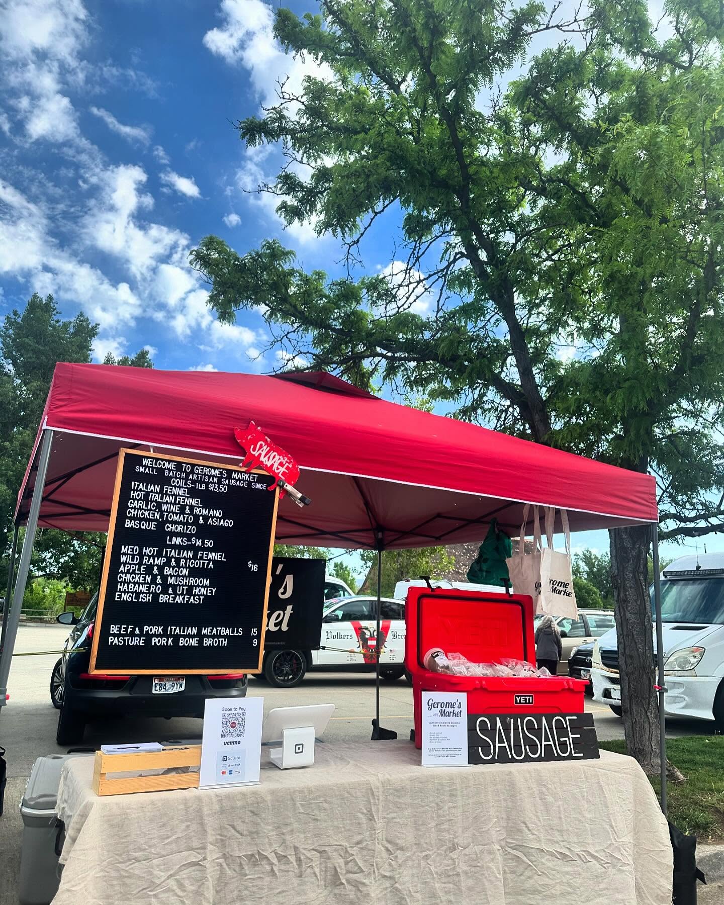 Summer farmers market season begins today! Find us at @wheelerhistoricfarm every Sunday from 9-1pm and at @slcfarmersmarket every Saturday(starts June 1st) from 8-2pm
#shoplocal #utahsausage