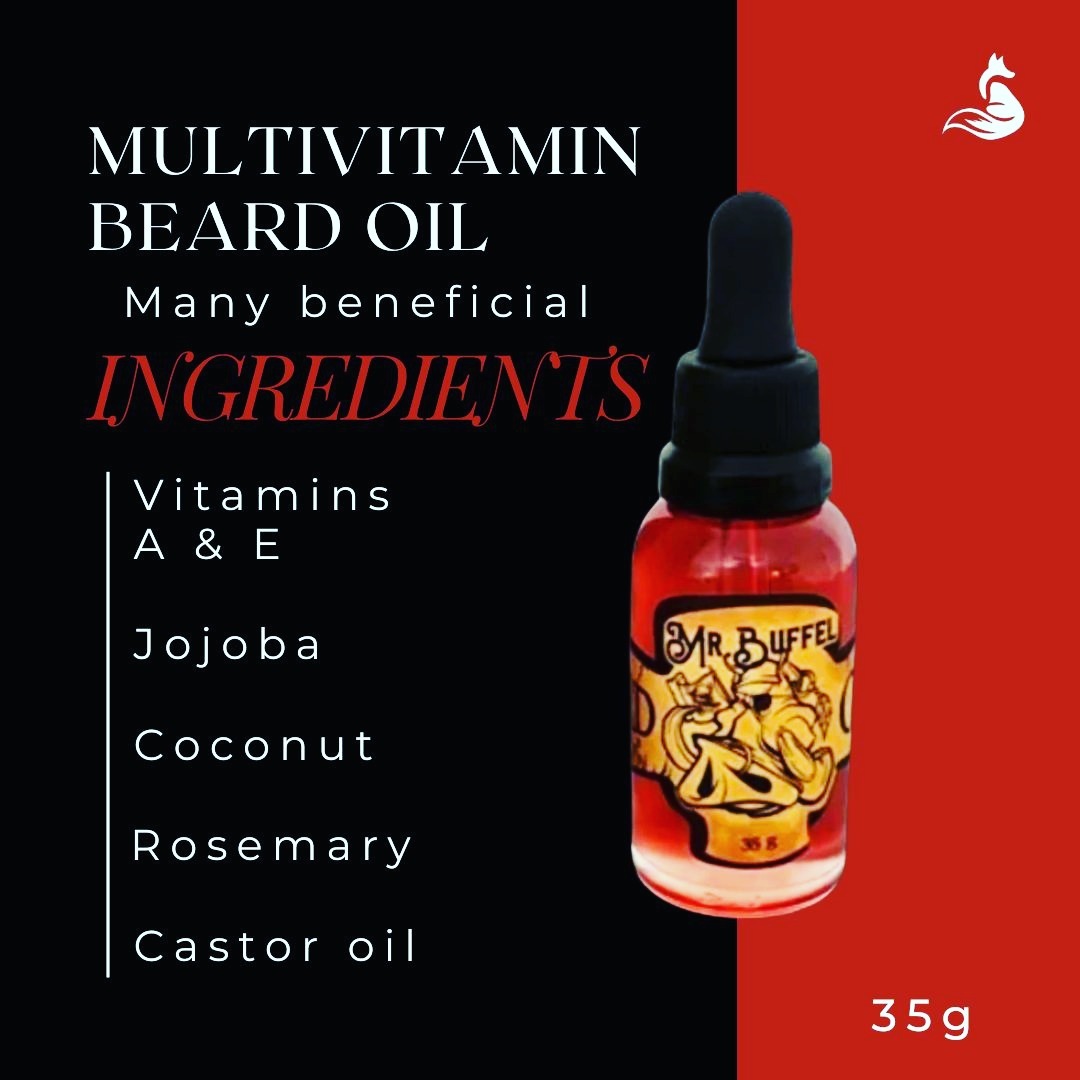 🌿 Introducing Our Multivitamin Beard Oil!
Elevate your beard game with our premium Multivitamin Beard Oil, designed to nourish and strengthen your beard while promoting healthy growth.
✨ Key Ingredients:
Vitamins A & E: Boosts hair health and promotes growth.
Jojoba Oil: Moisturizes and conditions the beard.
Coconut Oil: Provides deep hydration and softness.
Rosemary Oil: Stimulates hair follicles and enhances beard growth.
Castor Oil: Strengthens and thickens beard hair.
#yatustyling #beardcare #beardoil #mengrooming #lavalqc #barberlife #healthybeard #naturalingredients #beardgoals #groomingessentials #hairstylinglaval #barberlaval #lavalhair #lavalbarbershop #lavalhairsalon #lavalgrooming #lavalhaircare #lavalhairstylist #lavalbeautysalon