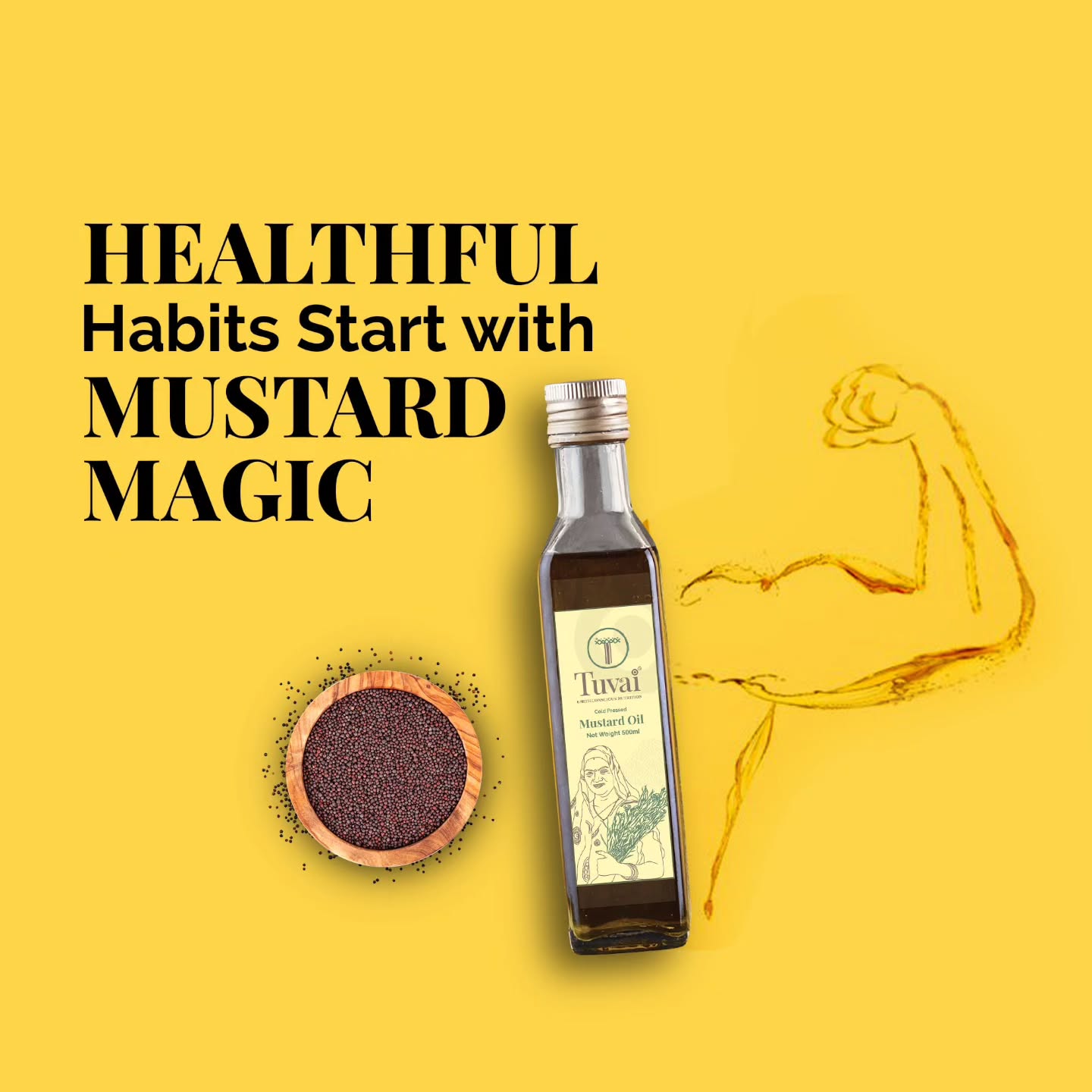 Experience the natural goodness of @tuvainature Cold Press Mustard Oil! 🌿 Boost your immunity, enhance skin and hair health, and promote overall wellness with our handcrafted oil. Made from exclusively native seeds nurtured in nutrient-rich soil and bathed in ample sunshine, our oil is rich in Vitamin E, Omega 3, and Omega 6 fatty acids. 🌞 It retains essential nutrients, reduces inflammation, supports heart health, and enhances your well-being.
Shop our premium natural products at www.tuvainature.com
-
-
#tuvainature #organicproduct #jharkhandpride # MustardOil #ColdPress #organicgoodness #farmerslife #indianfarmers #sustainbleagriculture #traditionalfarmingpractices #organicfarmers #organicfarming #amritkrishi
#earth #conscious #nutrition #nativeseeds #amritkrishi #sustainablefarming