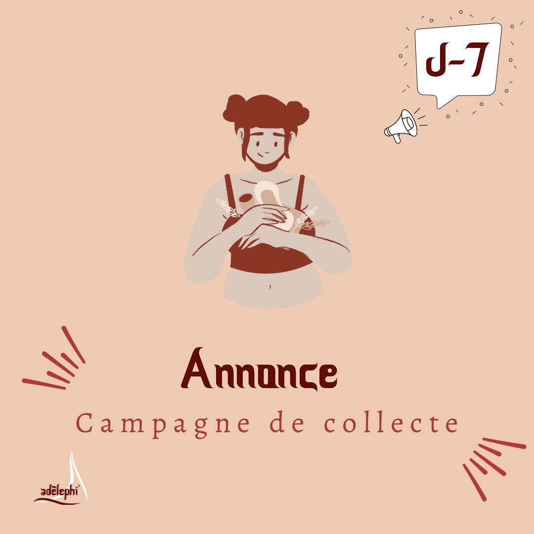 🚀 J-7 avant le lancement de notre campagne ! 🚀
Plus que 7 jours avant le début de notre campagne de collecte de dons pour lutter ENSEMBLE contre la précarité menstruelle ! 🩸💪
Restez à l’écoute pour en savoir plus sur nos objectifs, nos actions et sur la façon dont vous pouvez nous aider à faire une RÉELLE différence dans la vie des personnes dans le besoin.
Préparez-vous à nous rejoindre dans cette belle aventure de solidarité ! 💖🌟
#Adèlephi’NGO #1CulottePourToutes #Adelphité #Soutien #LancementCampagne #PrécaritéMenstruelle #Solidarité #EnsemblePourLeChangement