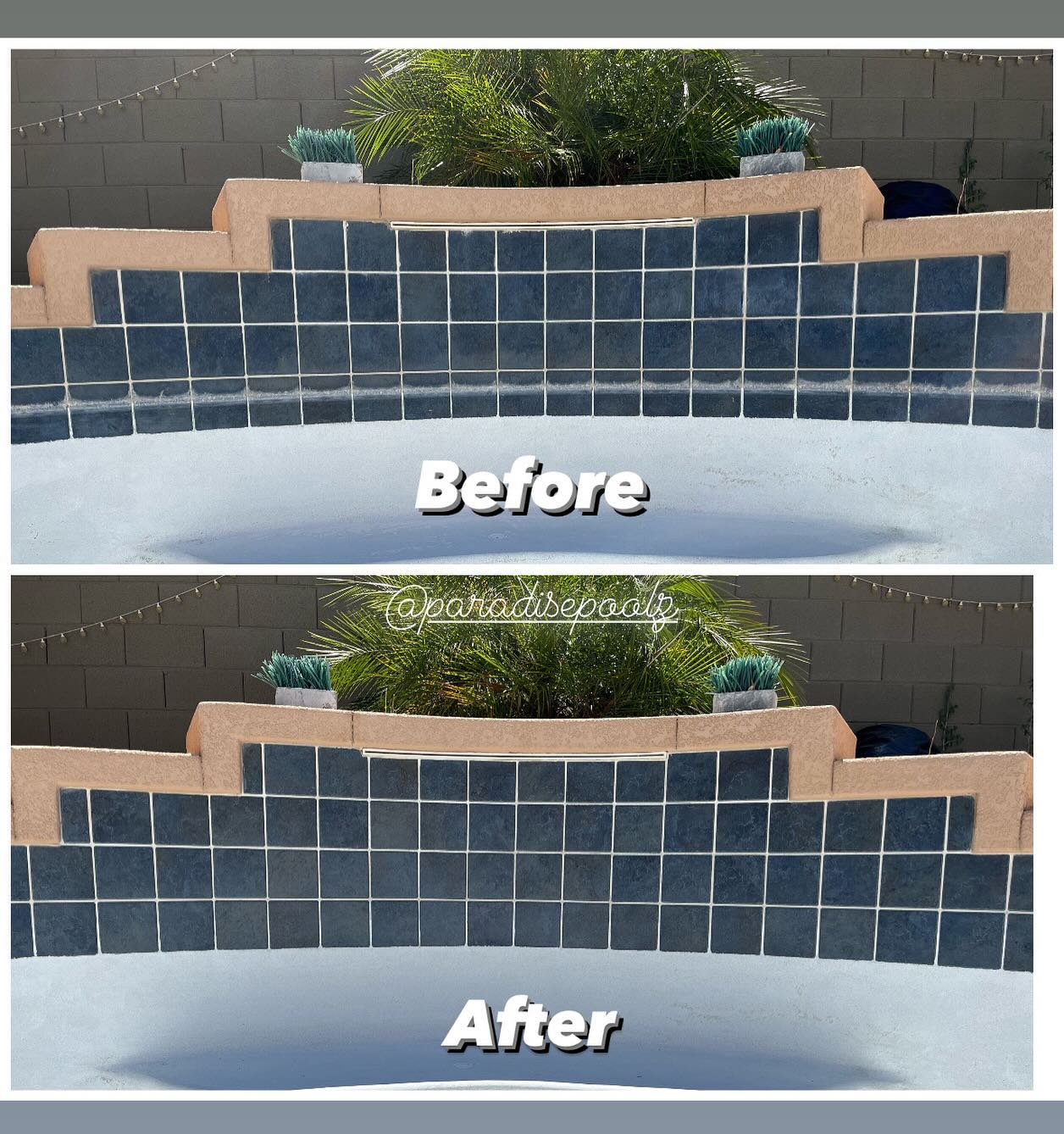 Tile makeover 💙🧼
#pool #poolcleaning #poolmaster #poolservice #tileclean #pooltileclean #pooltilecleaning #pooltilecleaningarizona #poolmaintenance #poolmaintenanceservice #azpools #azpoolservice #azpooltechs #acidwash #chlorinewash #filterclean #poolfilterclean #poolfiltercleaning #pooldrain #pooldraining #poolpump #poolplumbing #arizonapools #arizonapoolservice #arizonapooltilecleaning