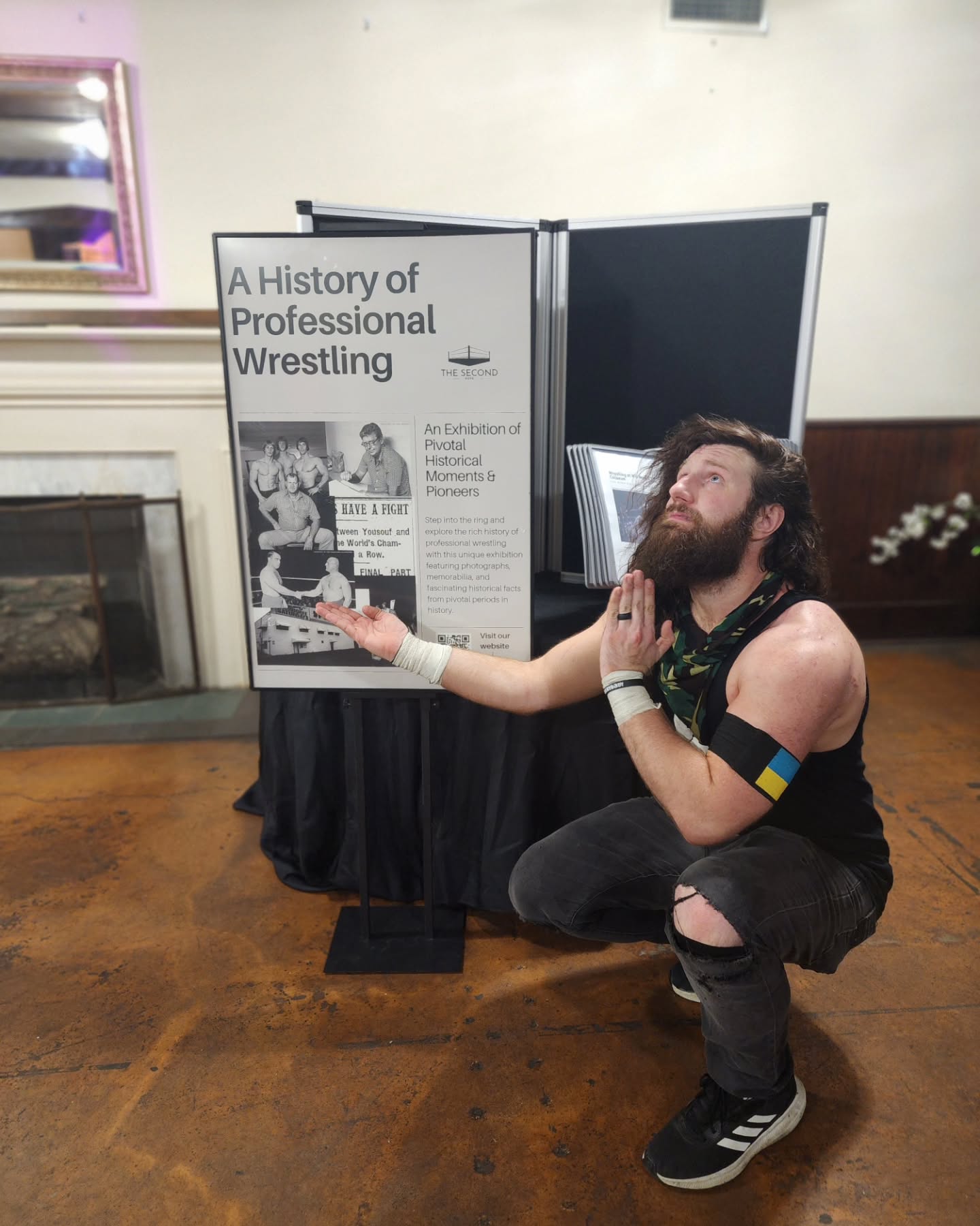 We had another great night talking wrestling history at last night's @matwarprowrestling show! The room was packed, the energy was high, and the matches were 🔥
Don't miss their next show in July, and follow these two for some hardcore action!