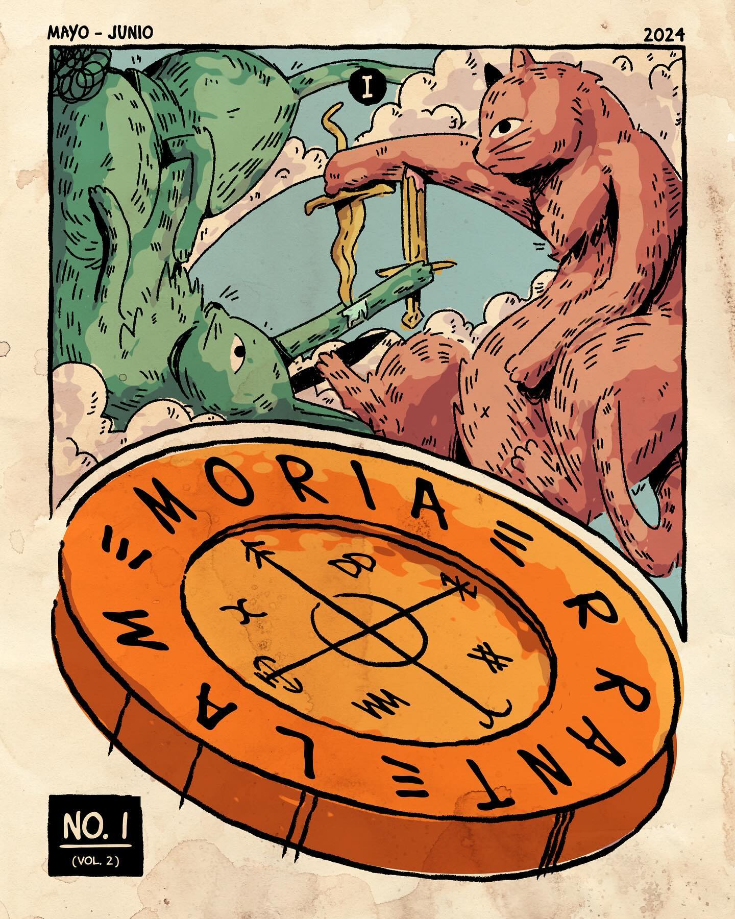 LME | VOL. 2 | N. 1 | MAYO-JUNIO 2024
Una hermosa portada realizada por nuestro ilustrador @lokdunk e inspirada en la Rueda de la fortuna del Tarot 👀
¿Qué nos traerá el futuro?, ¿estaremos en el eterno sube y baja de la vida? Descubre más en LME ✨
Y cómo dirían Félix & The Katz “En la rueda de la fortuna... mueren, nacen”
.
#gatos #portada #diseño #ilustracion #tarot #ruedadelafortuna #esoterismo