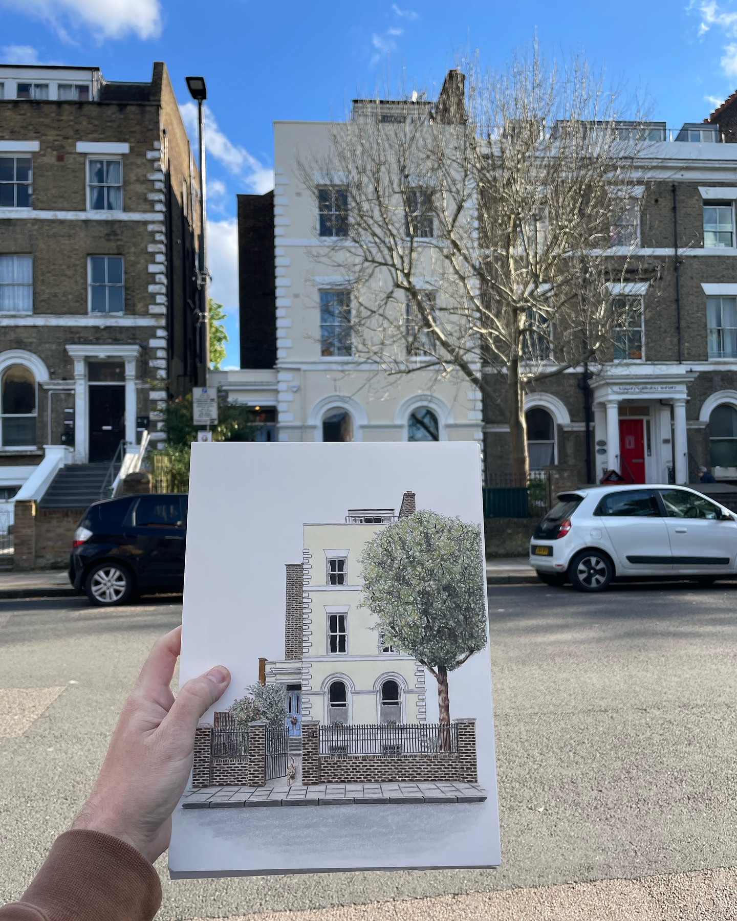 Aubert Park, Highbury
Excited to share this recent house commission with yāall!
This beautiful home in Highbury was commissioned by a couple whoāve recently moved to the US and wanted a little memento of their time here in London :)
Loved a sneaky return to colour, oh how Iāve missed it! The drawing was a fun challenge to do with all the different levels and the HUGE tree in the front garden (which I had to temper the real life version of, so you could see some of the actual house..!). Also got to include their cute little cat George, who with this stance, you can clearly see, is the master of the house.
#drawing #pencildrawing #pencilart #sketchart #illustration #illustrator #house #home #commission #commissionart #cat #catlife