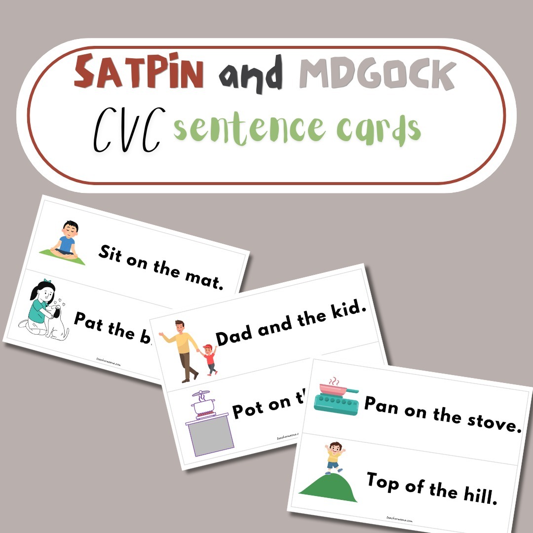 SATPIN and MDGOCK CVC Sentence Cards
Pack 1:
FREE
Pack 2 and 3:
USD 1.25
Php 70
Link in bio.
Transform your phonics lessons with our engaging and educational CVC Sentence Cards, designed specifically for young learners in kindergarten through 2nd grade. These cards are perfect for helping students practice their reading skills and build confidence with simple, easy-to-read sentences.
Just a heads up - prices on our site are listed in Philippine pesos (PHP). For your convenience, we've provided an estimated price in US dollars (USD), but please keep in mind that currency exchange rates may fluctuate. We're working hard to make your shopping experience as smooth as possible, but if you have any questions about pricing or anything else, feel free to reach out. Happy shopping!
#teacherspayteachers #phonics #homeschoolresources #k2resources #readingteacher #cvc #kindergartenphonics