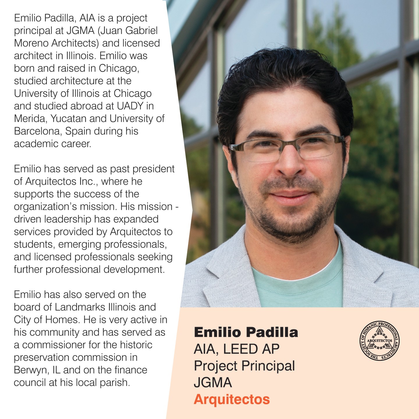 Join us this Thursday, June 6th from 10:30 am to 12:30 pm for our panel discussion "Building Alliances: Learning from the Latinx experience", for the #AIA24 in DC and meet Emilio Padilla from @jgma_insta ; learn from his insights and experiences.
See you there!