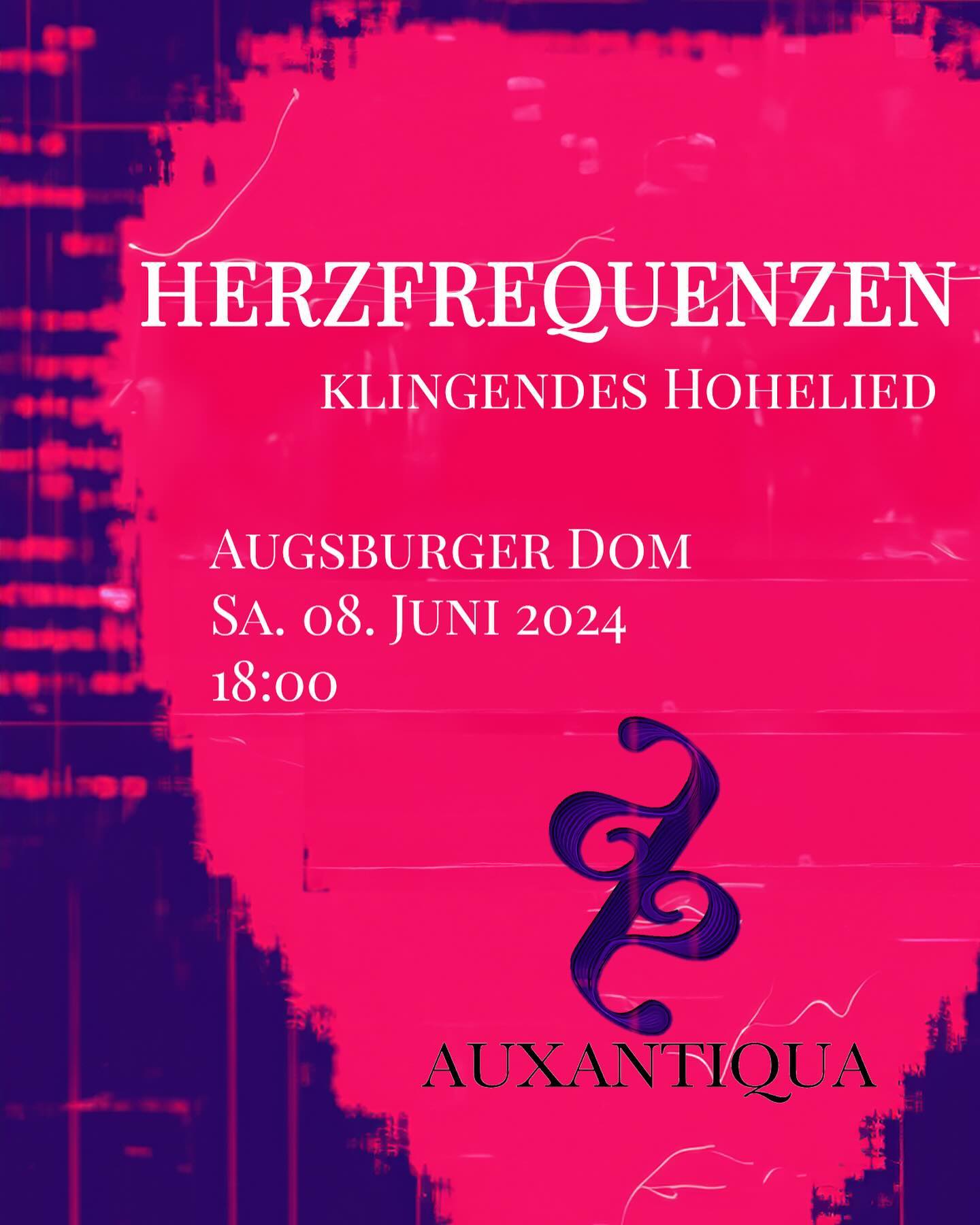 Herzfrequenzen
Klingendes Hohelied
Samstag, 8. Juni 2024
18:00 Uhr
Hoher Dom, Augsburg
AUXantiqua
Rüdiger Kurz - Violone
Valentin Meyer - Orgel
Leitung: Stefan Steinemann
Hoheliedvertonungen und Instrumentalmusik u.a. von Claudio Monteverdi, Girolamo Frescobaldi und Alessandro Grandi.
#concert #earlymusic #polyphonie #auxantiqua #augsburg #augsburgkultur #songofsolomon #hohelied