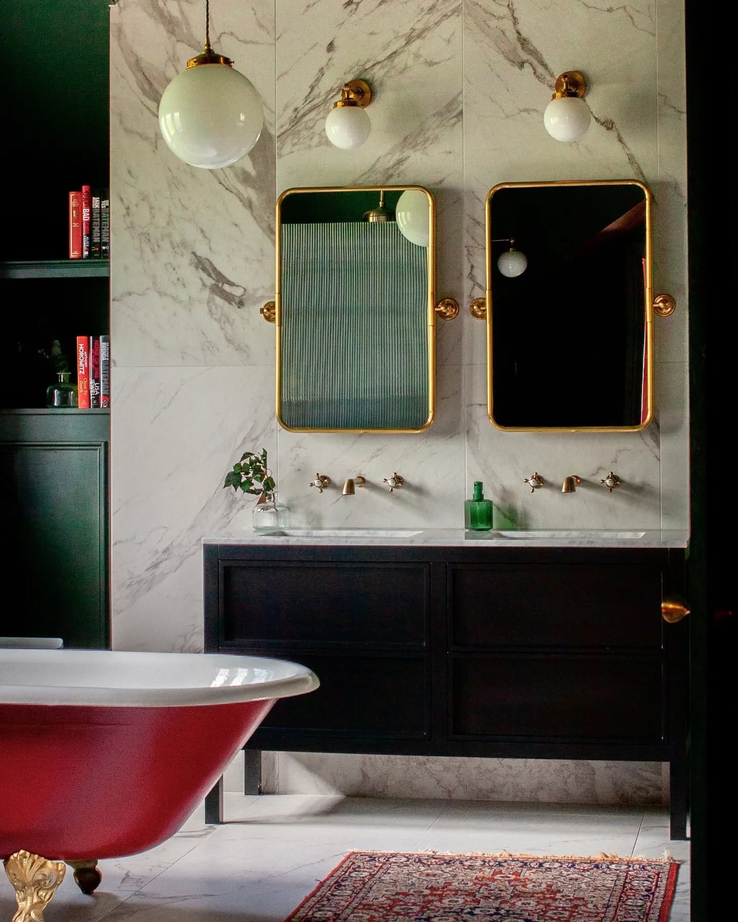 Morning!
Today I'm sharing the principal ensuite at @renovating_harrogate
Swipe to see how this space started. Originally 3 bedrooms, the whole second floor has been reconfigured to provide the principal bedroom suite. This new bathroom with roll top bath, walk in shower and double vanity with marble countertop can now be accessed via double doors directly from the bedroom and another one from the dressing room.
Spatial planning is key to any successful project and we're all really chuffed with how this whole space turned out 😊
📷 @alicekemp__