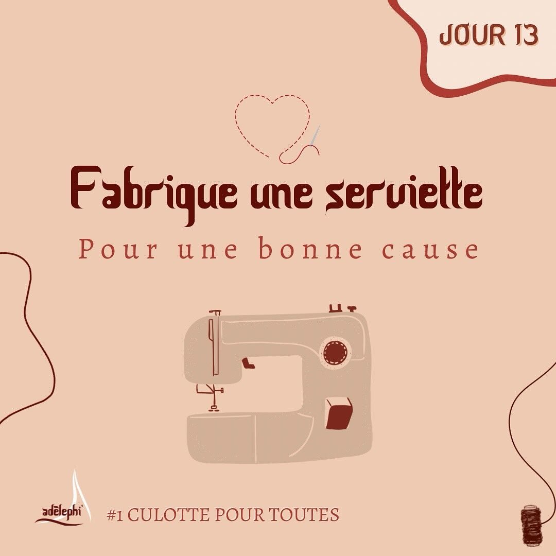 Envie de mettre tes talents créatifs au service d’une bonne cause ? 🪡 🧵
Pourquoi ne pas fabriquer ta propre serviette hygiénique et la donner pour notre collecte !
🌟 Avec quelques matériaux simples et un peu de créativité, tu peux créer une protection périodique réutilisable et écologique.
On te partage même ce tutoriel sur @Youtube 👇🏾qui t’aide à concevoir étape par étape ta propre serviette hygiénique.
https://www.youtube.com/watch?v=29Y7UWxjnBk
Participe à notre mouvement pour une gestion des règles plus durable en faisant don de ta création ! Tu peux ensuite nous contacter en MP pour déposer ta culotte au siège de l’association. 💪
Tu te sens un peu intimidé.e par ce DIY ? Pourquoi ne pas partager cette publication à ton/ta couturier.ère préféré.e ? Ou mieux encore, invite des ami.e.s à se joindre à toi pour une session de création amusante et solidaire 📩 🫶🏼
#PartagezPourLeChangement #1CulottePourToutes #précaritémenstruelle #DonnerPourAgir #Adelphité #AdèlephiNGO #Soutien #Solidarité #Collecte #Campagne #DIYMenstruel #ServietteRéutilisable