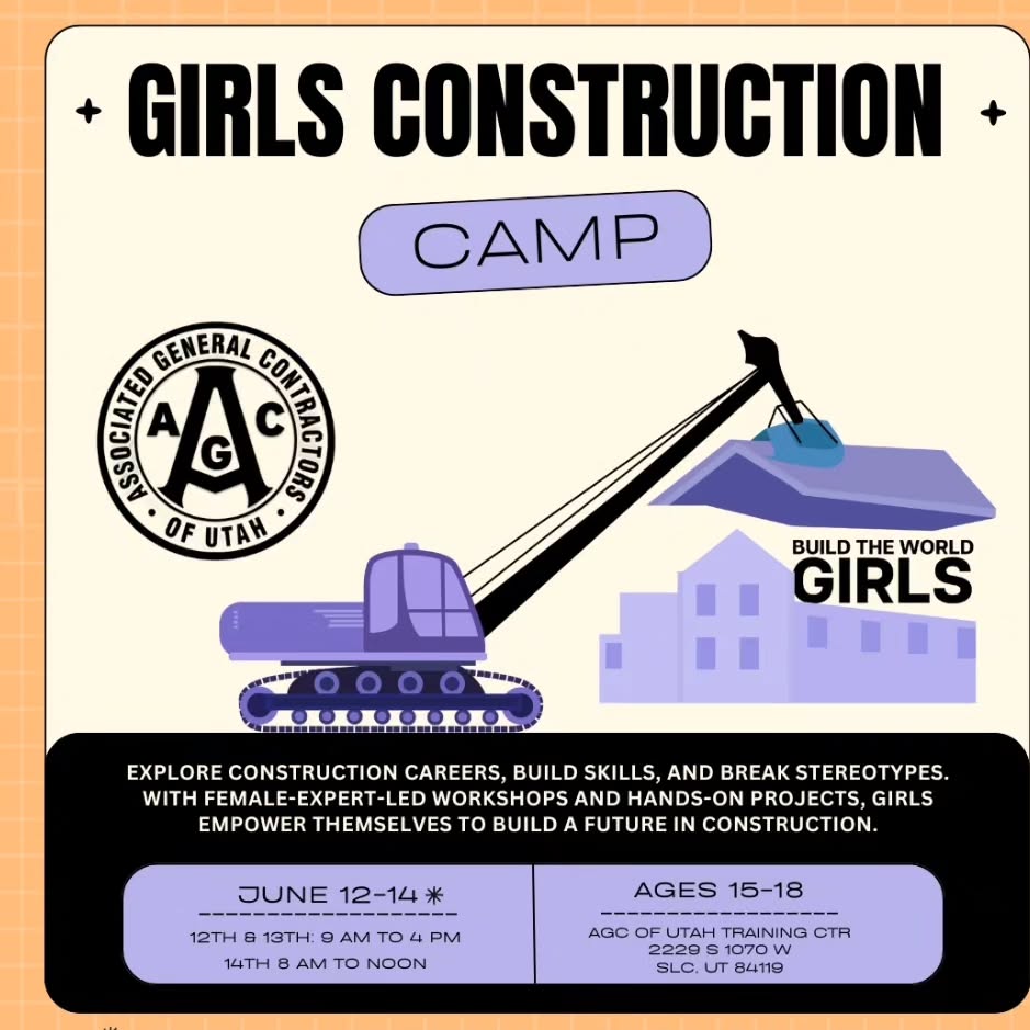 If any of you have girls ages 15-18, this is a really fun summer construction camp coming up and there's still spots left! Send me a message and I'll give you the link to register!