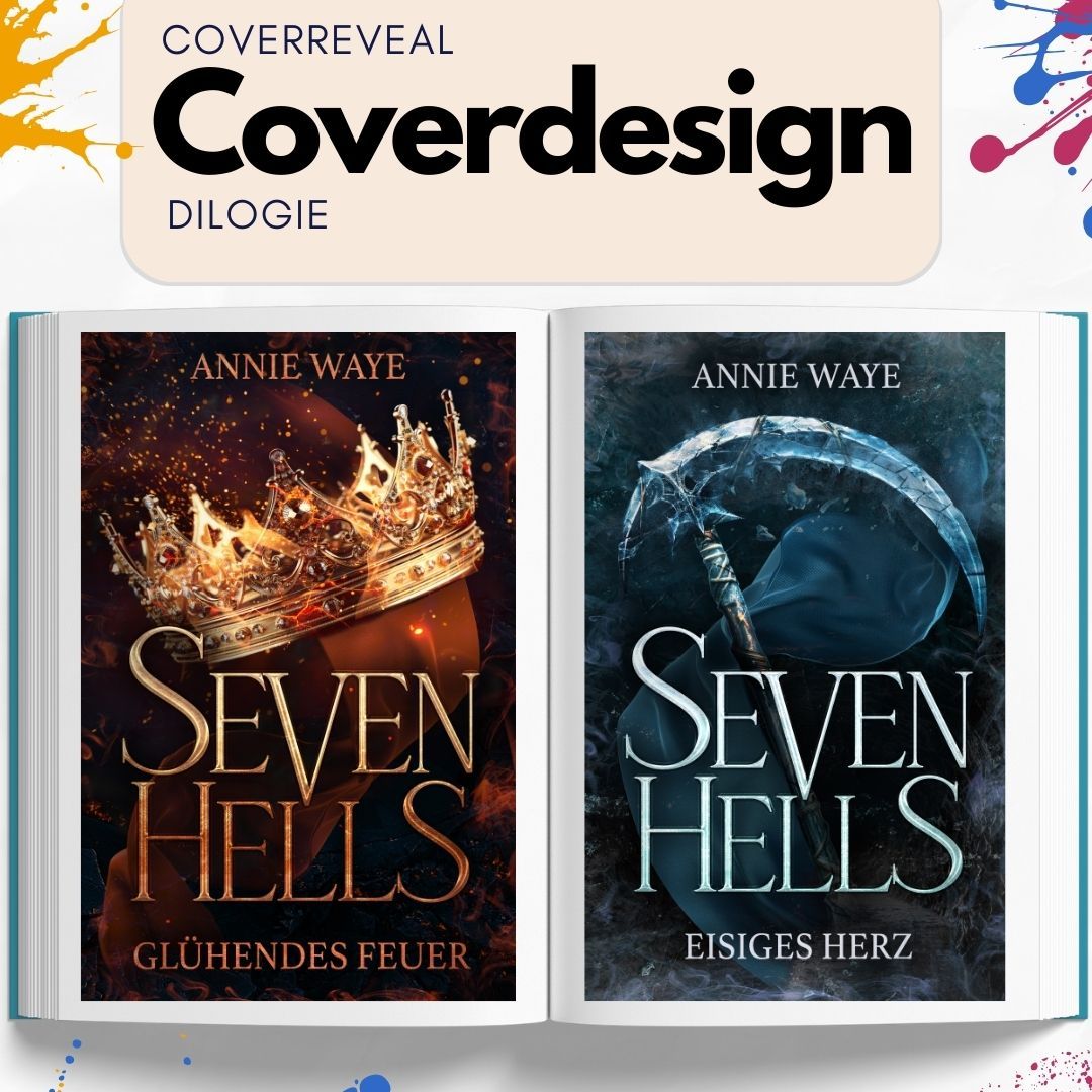 Aaaah es ist Coverreveal Donnerstag und ich habs beinahe vergessen!
Hier einmal eine wunderbare Dilogie von @anniewaye.author von euch! Seven Hells!
Und hier ist der Klappentext: »Ich bin dein finsterstes Verlangen.«
Um ihren entführten Bruder zu retten, befreit Wüstenprinzessin Rana den attraktiven und verschlagenen Dämon Daamin aus seinem Gefängnis. Doch als sie ihn unterwerfen will, macht er ihr einen Strich durch die Rechnung: Als Jäger und Gejagte zugleich finden sich Rana und Daamin mitten in der Unterwelt wieder, die man nur verlassen kann, wenn man all ihre sieben höllischen Ebenen durchquert. Dabei kommen sie sich unverhofft näher – aber wem kann man im Glühenden Feuer schon trauen?