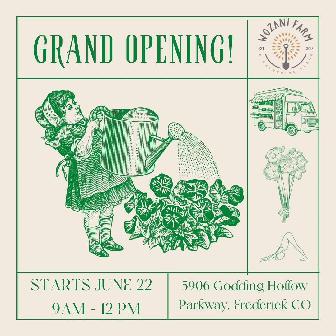 We are soooooo excited to announce our grand opening of the farmstand June 22nd. 9-12.
In celebration we will have
- Free family yoga at 10am (for grown ups and littles) with the amazing @jesskingyoga! No sign up, just come!
- Free herbal posies, while posies lasts.
- Have a picnic on the farm as The tiny farmhouse Kitchen will be gracing us this weekend. Saturday and Sunday, they will have charcuterie boards and drinks! Swipe to see their offerings.
- We will have other vendors too! Watch this space!
We hope you can join us!
Will you be there?