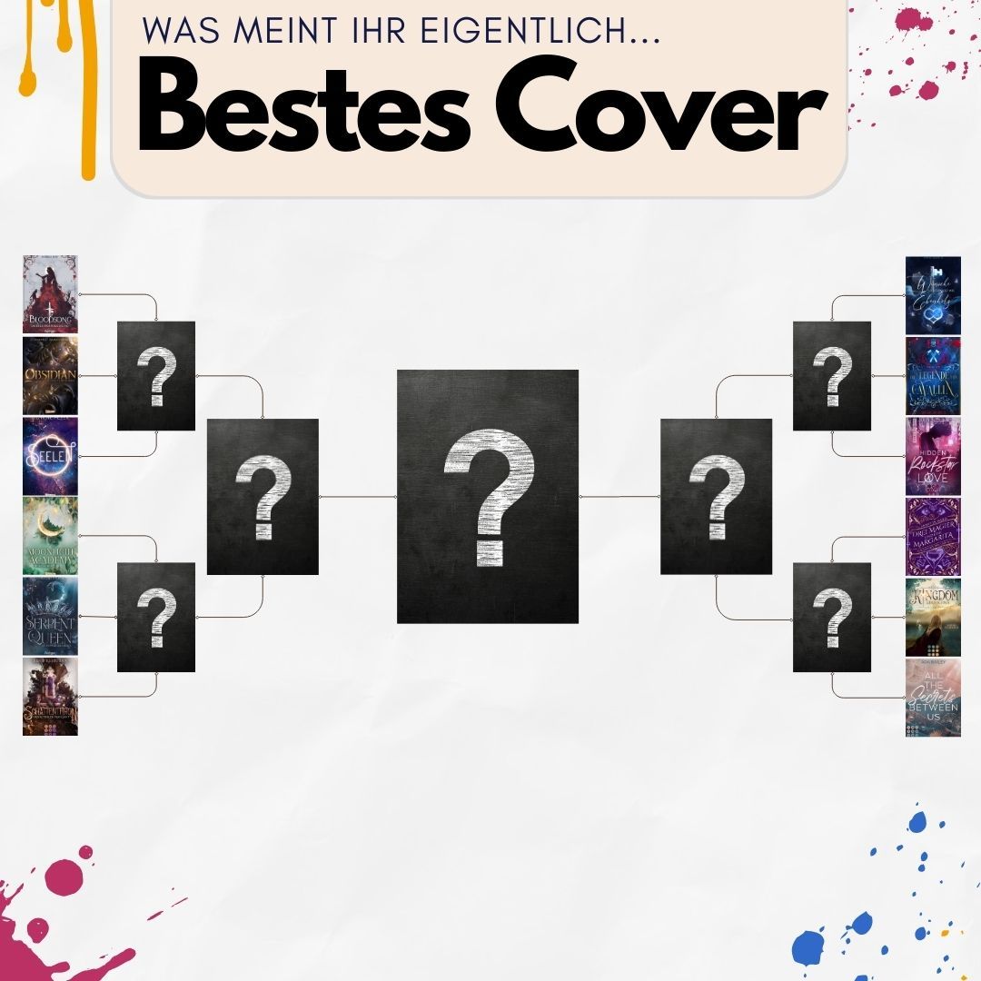 Ich hab ja vor einer Weile mal in der Story gefragt was eurer Meinung nach meine besten Cover sind. Da kamen auch zahlreiche Antworten (ich hab aber selber auch noch ein paar meiner aktuelleren Cover ausgewählt) -
Weil ich ein kleines Spiel machen wollte und zwar ein Covervoting, aber in klein :D
Nehmt das bitte nicht zu Ernst :) Ich mag tatsächlich so gut wie jedes Cover, welches ich gestaltet habe und man kann sie eigentlich auch nicht direkt miteinander vergleichen weil sie soooo unterschiedlich sind. Aber ich dachte wir probieren das einfach mal.
Vielleicht kann man irgendwann auch nochmal was ähnliches machen und andere Kategorien (alle Cover in blau, lila etc.)
Wenn ihr voten wollt, swiped einmal da findet ihr gleich die ersten drei Cover.