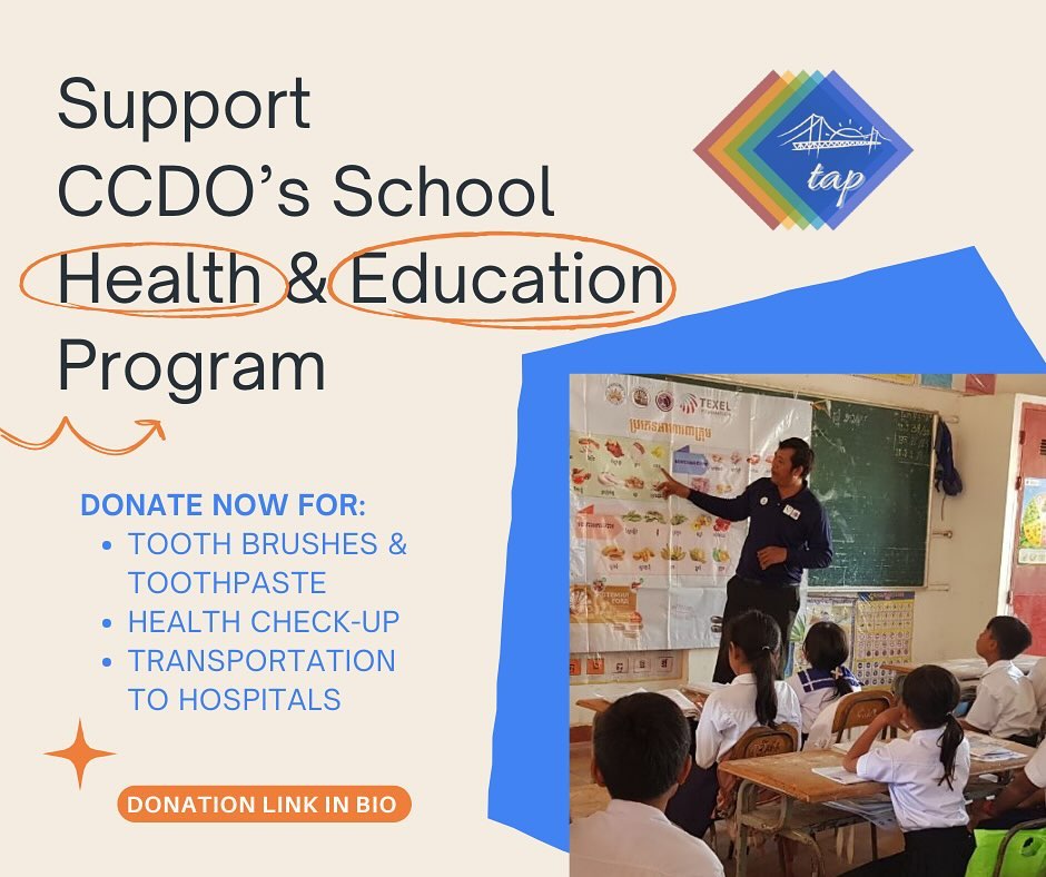 Join us in making a difference with your donation 📚🩺
In partnership with the Cambodian Community Dreams Organization #ccdo