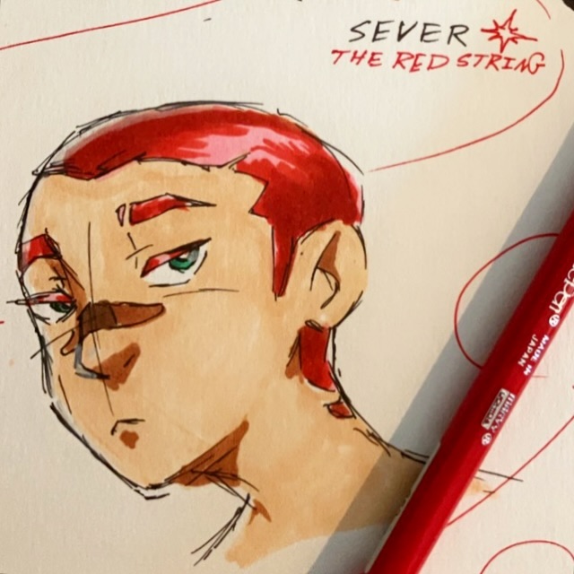 Axel Sketch | SEVER : The Red String
Giving him a separate post cause they should both be main page