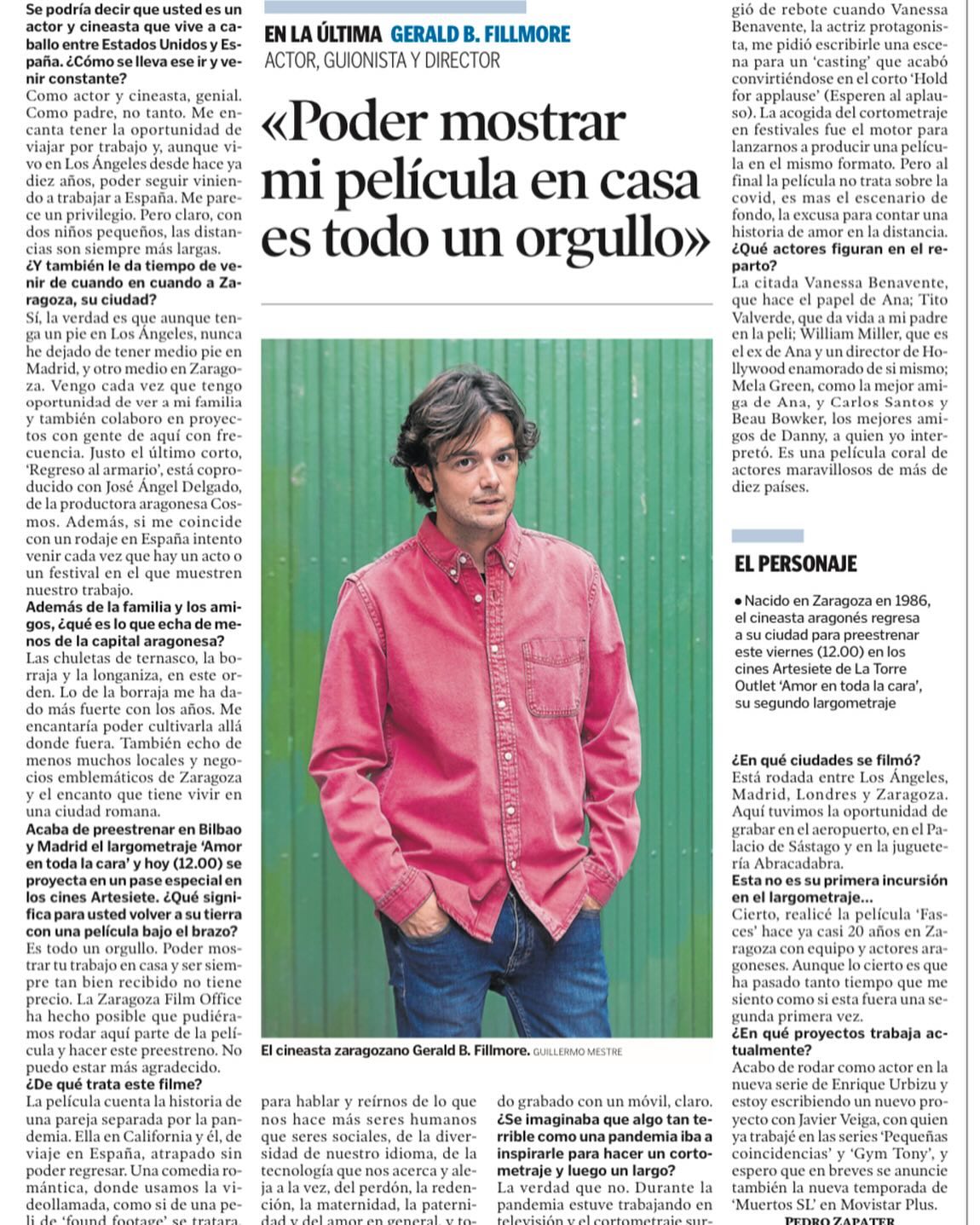Gracias @pedro.zapater Siempre un placer! 👏Contraportada del @heraldo_aragon en el preestreno de @amorentodalacara
@skyshowtimees presenta una producción de @lyomedia @theaurora_project @amorentodalacara AIE en colaboración con @creasgr @filmika.pro
“AMOR EN TODA LA CARA”
@geraldbfillmore @vanessabenavente_ #titovalverde @williammilleractor @melagreenh @ofcourseitscarlos @rebelheartmedicine @lpatalano @rafasigler @juliaveraandrews @mikakubo @amylyndon @jasonowsley taniamwatson nansinsue
Música @soymarceandino Montaje @oscar_morillas Diseño de Producción @markoskeyto Fotografía @nicoraggi
Productores asociados MARKOS KEYTO JULIA VERA Producción Ejecutiva JORGE ALONSO VICTOR CORRALES GERALD FILLMORE HORACIO ALCALÁ ANDRÉS SÁNCHEZ
Escrita y Dirigida por GERALD FILLMORE
