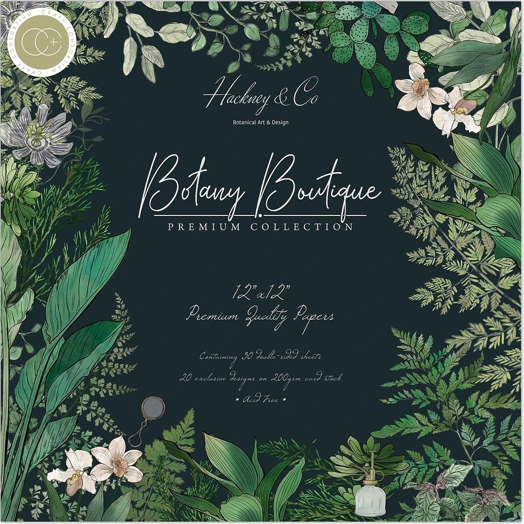Introducing; ‘Botany ‘Boutique’ a brand new illustrated collection released in partnership with @craftconsortiumltd This is my thirteenth instalment in our exclusive partnership. This collection has an array of delicately drawn botanicals featuring on trend imagery of exotic florals, tropical house plants, palm leaves and succulents seen in every boutique plant shop.
Another nature based collection in a new darker colour palette expressing all things green and tropical in a new contemporary way. The Paper pad contains 30 double sided sheets in heavyweight 200gsm, card stock filled with imagery of Passion flowers, Jasmine, Orchids, Hibiscus flowers, cacti, ferns, house leeks, herbs and all things botany.
The premium collection is supported by a series of coordinating photopolymer stamps, various embelishemtns, rub on transfer stickers and ephemera for or all your papercrafting, scrapbooking, upcycling and home décor pursuits of creativity.
If you want to get your hands on this new ‘Botany Boutique’ collection it is available through a number of leading craft stores, here in the UK, Europe and in the USA. For further details on the collection, please visit the @craftconsortiumltd website: www.craftconsortium.com
We hope you can tune into the exclusive launch being featured on @createandcrafttv tomorrow, Thursday 13th at 3pm (GMT).