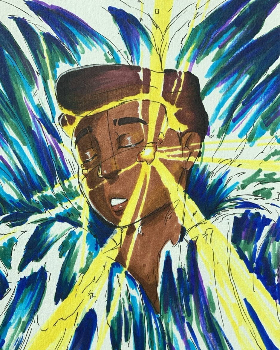Sketch ft Waves by @jay_rayart
It’s an honor and a privilege to work alongside such a hardworking and talented individual. As a young black boy myself, I’m very excited to see waves through to completion💙