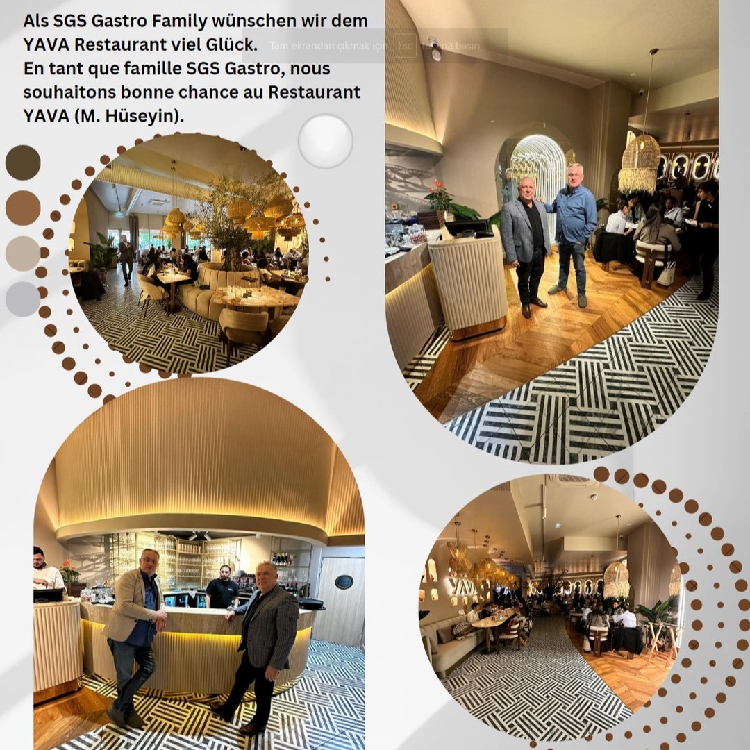 Als SGS Gastro Family wünschen wir dem YAVA Restaurant viel Glück.
En tant que famille SGS Gastro, nous souhaitons bonne chance au Restaurant YAVA (M. Hüseyin).