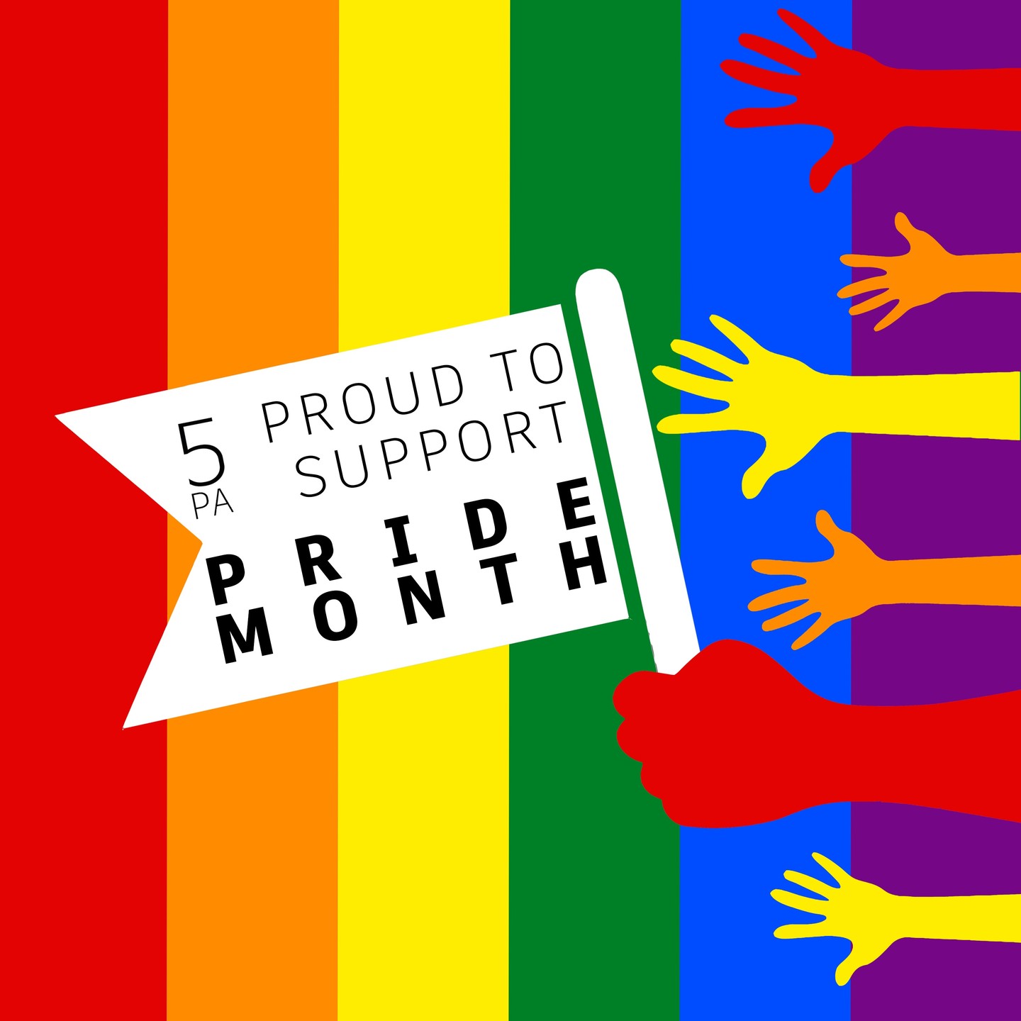 Happy Pride month!
5PA stands proud in support of diversity and inclusion 🌈 #PrideMonth #Diversity #pride2024 @pride @prideinlondon