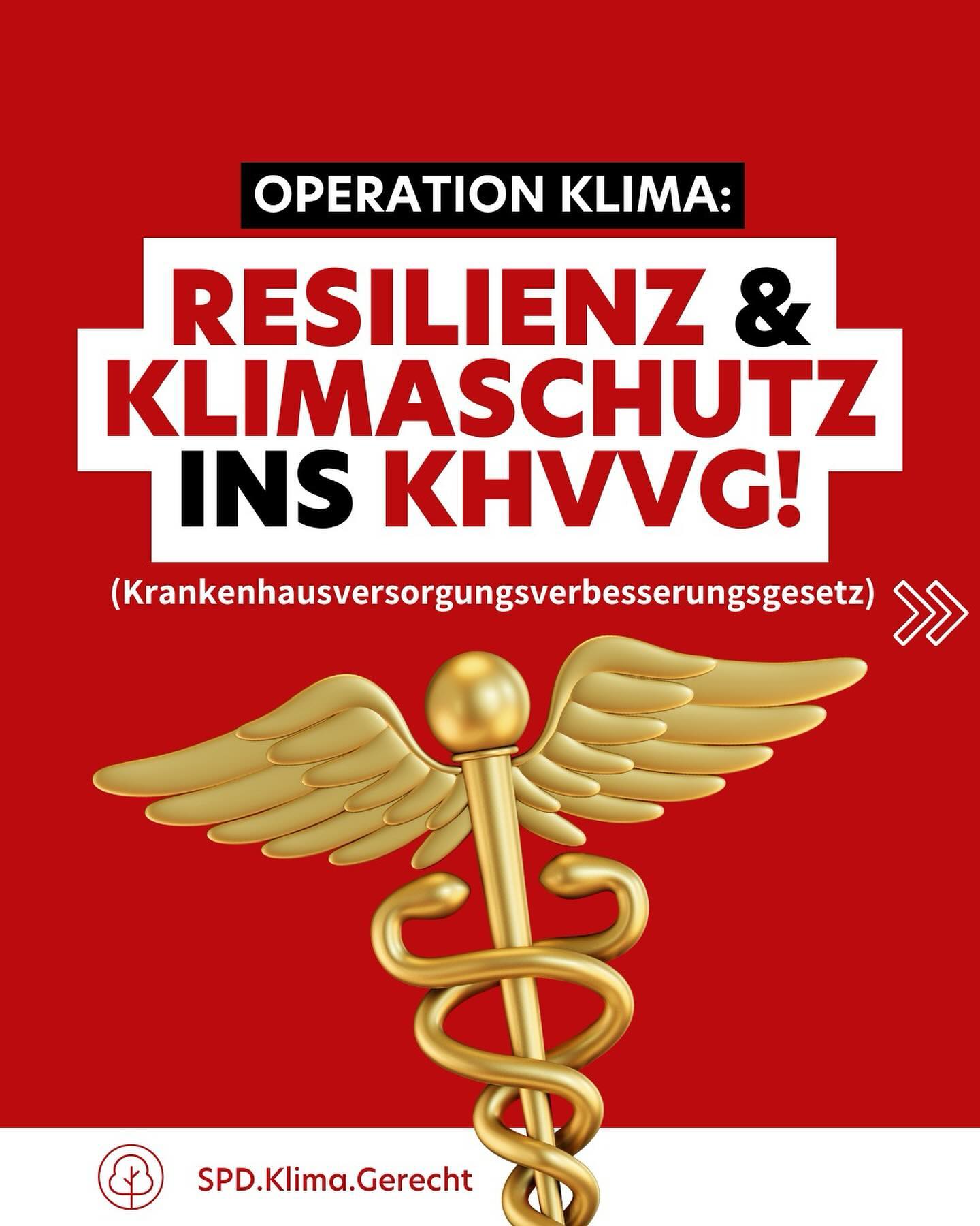 📢🚑Operation Klima: Die Krankenhausreform von @karl_lauterbach_mdb und dem @bundesgesundheitsministerium steht an und wird in den nächsten Wochen im Bundestag besprochen.
🛑Noch wird die Klimakrise hier nicht mitgedacht. Das wollen wir ändern. Das sind unsere Forderungen!
📝Das komplette Positionspapier findet ihr auf unserer brandneuen Webseite: https://www.spdklimagerecht.de/inhalte 🚀