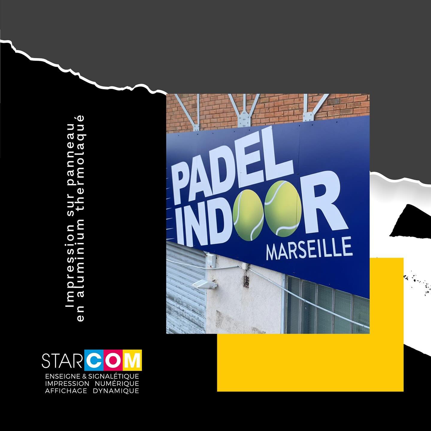 🎾✨ Découvrez notre dernière réalisation chez Starcom ! ✨🎾
Nous sommes ravis de partager notre récent projet pour Padel Indoor. Nous avons réalisé une impression sur panneau en aluminium thermolaqué, aux dimensions impressionnantes de 11m x 2,5m. Cette réalisation met en avant notre expertise en impression numérique tous supports et tous formats, spécialement pour Marseille et sa région.
Pour des projets sur mesure et de qualité, faites confiance à Starcom !
.
📞04 91 33 23 47
👨💻www.imprimenseigne.fr
.
.
#Starcom #ImpressionNumérique #PadelIndoor #Marseille #PanneauPublicitaire #QualitéProfessionnelle #Signalétique#enseigne #made #fabrication #artisanat #artisan #design #logo #3dletters #enseignmarseille #marseille#enseignelumineuse #led #signaletique #logo #fabrication #devanture #commerce #paris #ledsign