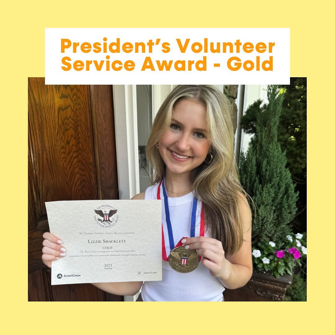 I am honored to have received the President’s Volunteer Service Award gold medal for my dedication to and the work I’ve completed through Literacy Is Lit! 🏅
I visited libraries and schools across the state to advocate for literacy and inspire a love of reading in the youngest generations, and I collected and distributed over 25,000 books to children and Title 1 schools so that everyone can have access to the resources they need to succeed. 📚
I am beyond grateful for the ways in which I’ve been able to serve my community through Literacy Is Lit, and I am excited to continue helping today’s readers become tomorrow’s leaders. 🥰
Thank you to Sharon Cordes for your support of my service endeavors! #LiteracyIsLit 🔥