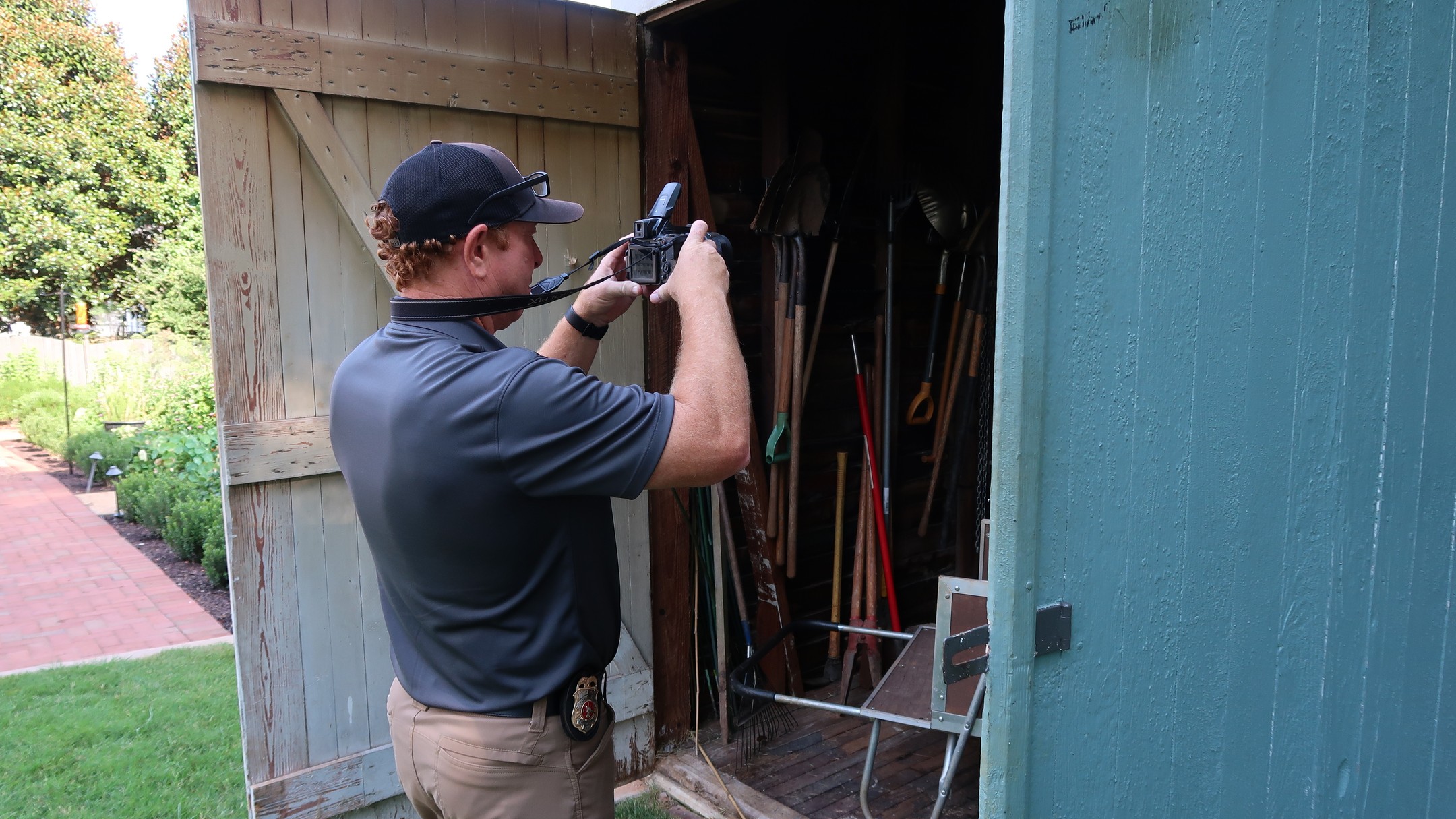 This morning Lieutenant Wes Daniel in our Fire Marshal's Dept. investigated a fire that occurred in a detached garage. Wes took photos, and the resident's statement, which he will use in our report. Our Prevention Division is an all-service division; our Fire Marshals are certified to provide education, plan review, fire code enforcement, and investigations as needed.