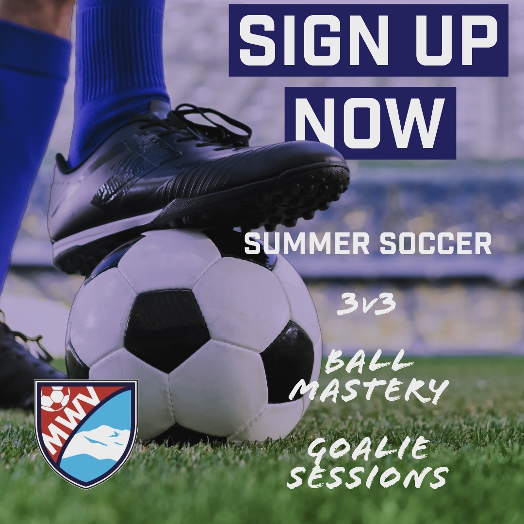 MWVSC is offering weekly 3v3, Ball Mastery Sessions and Goalie Sessions this summer! First session starts June 30th! Info and registration through our website: https://mwvsoccer.com