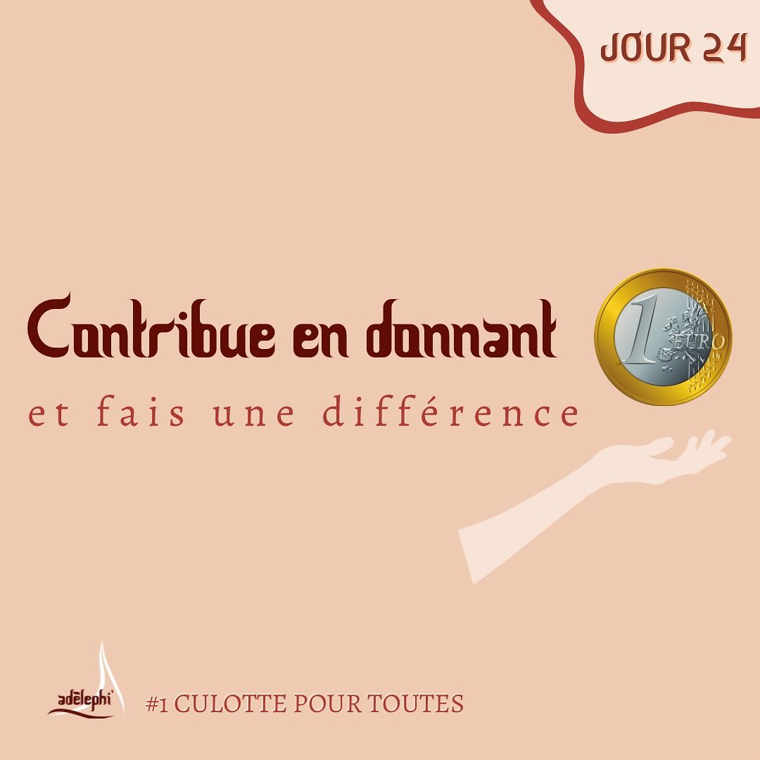 🌟 Chaque euro compte ! 🌟
Nous voulions vous rappeler qu’aucun don n’est trop petit dans notre lutte contre la précarité menstruelle. Parfois, il peut sembler que 1 euro n’a pas beaucoup d’impact, mais rappelez-vous : c’est le nombre de personnes qui se mobilisent qui fait vraiment la différence.
Avec seulement 1 euro, vous pouvez contribuer à fournir des kits menstruels à ceux qui en ont le plus besoin. Pour certains, ce simple geste peut faire toute la différence dans leur vie quotidienne.
Alors, si vous vous demandez si votre don de 1 euro peut vraiment aider, la réponse est un OUI retentissant ! Chaque euro compte et chaque geste de solidarité compte. Ne sous-estimez jamais le pouvoir de votre contribution, quelle que soit sa taille.
Rejoignez-nous dans notre mission pour un accès équitable aux produits menstruels. Faites un don de 1 euro dès maintenant et montrez que chaque geste de solidarité compte. Cliquez sur le lien dans notre bio pour contribuer.
Ensemble, nous pouvons faire une réelle différence ! 💪💖 #1CulottePourToutes #SolidaritéMenstruelle #ChaqueEuroCompte #EnsemblePourLeChangement”
