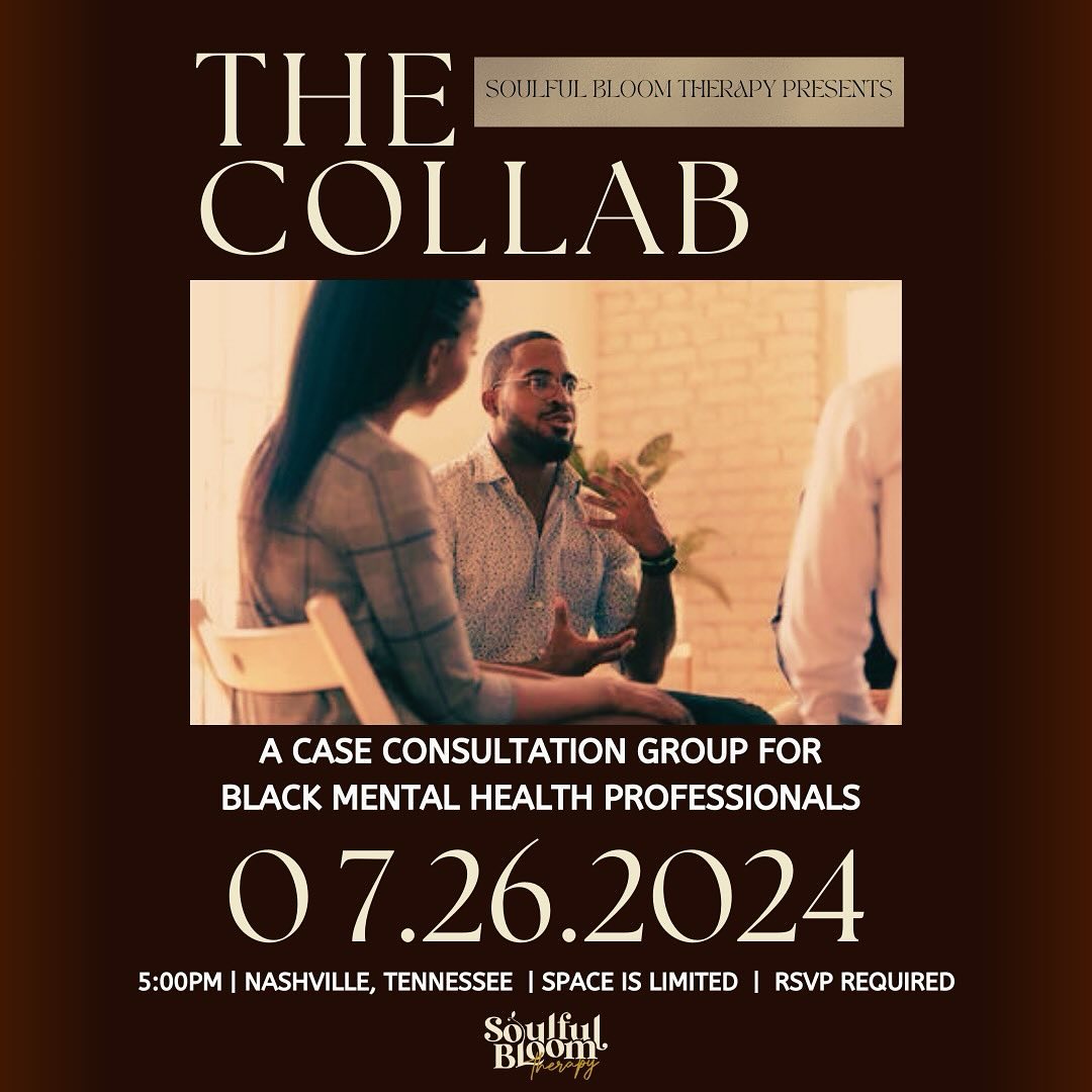 Come join us for The Collab!
Come ready to talk all things cases, self of therapist and any other case related topics. Space is limited, so make sure you plan ahead and RSVP🫶🏾📔