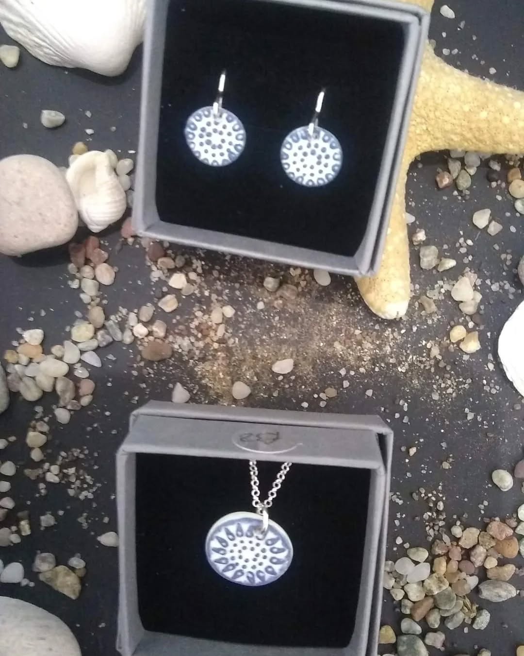 Coastal inspired ceramic jewellery by Katy mai