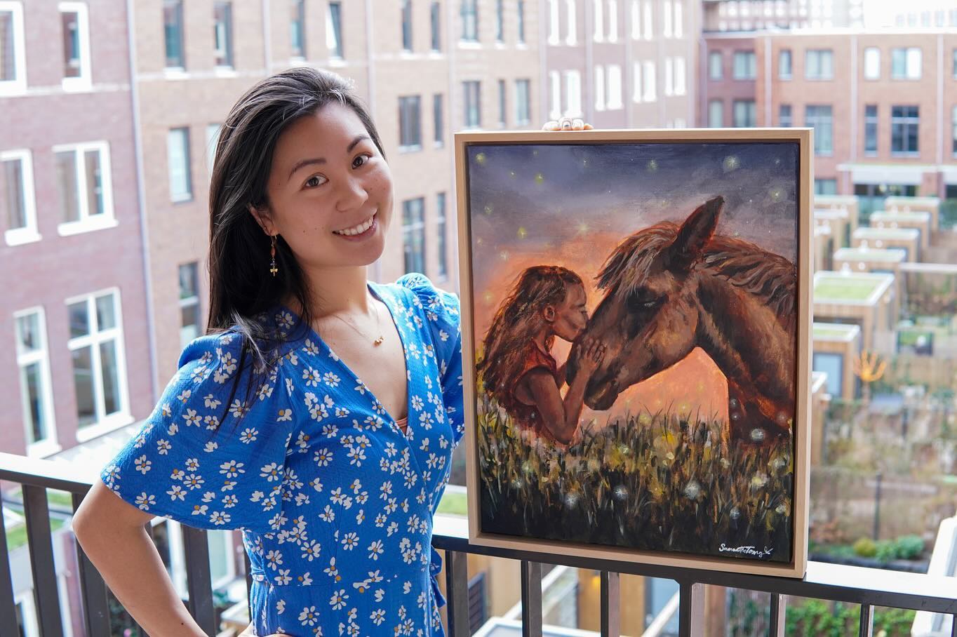 💛 Sweet love, gentle and free.
#contemporaryart #horsepainting #artforyourhome #gentleness