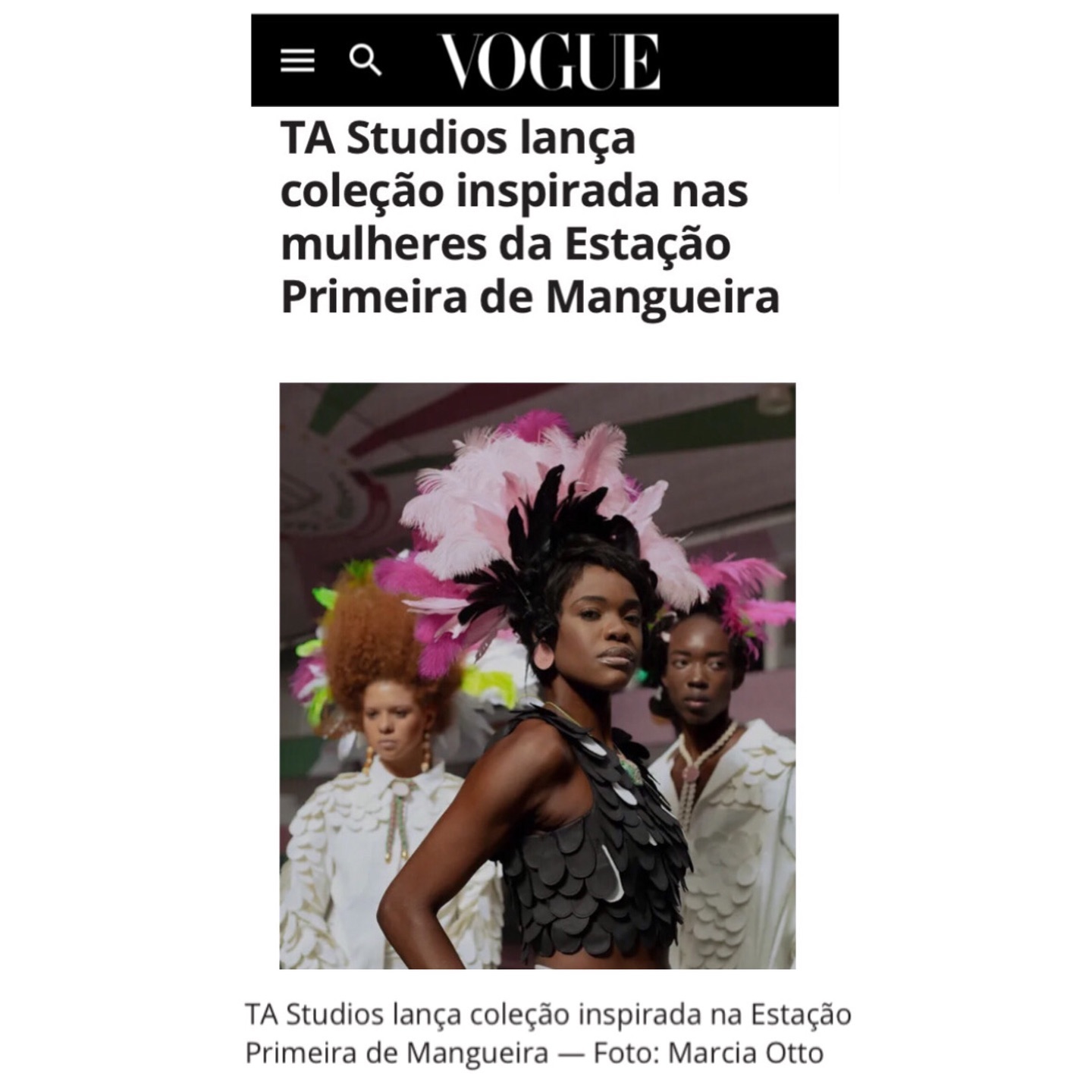Estamos na @voguebrasil, no Fashion News, da semana, link na bio. Por Isabela Pétala. 
Agradeço a @alicecoy 💚 @paulamello_ 💖
#sankofa  #fashionstyle #ecofriendly