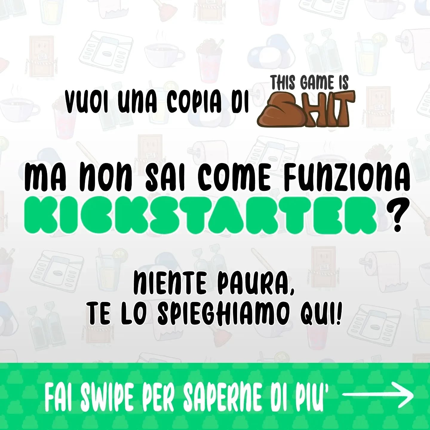 ๐ฃ Siamo a -1 ormai! Dalle 12:00 di domani sarร possibile ordinare una copia di This Game Is Shit!
Se non hai familiaritร con Kickstarter, qui trovi un po' di informazioni utili per capire come farlo. โ
Salva il post per usarlo domani come riferimento e se hai altre domande, falle pure nei commenti! โฌ๏ธ
#boardgame #boardgames #giochidatavolo #crowdfunding #kickstarter #thisgameisshit