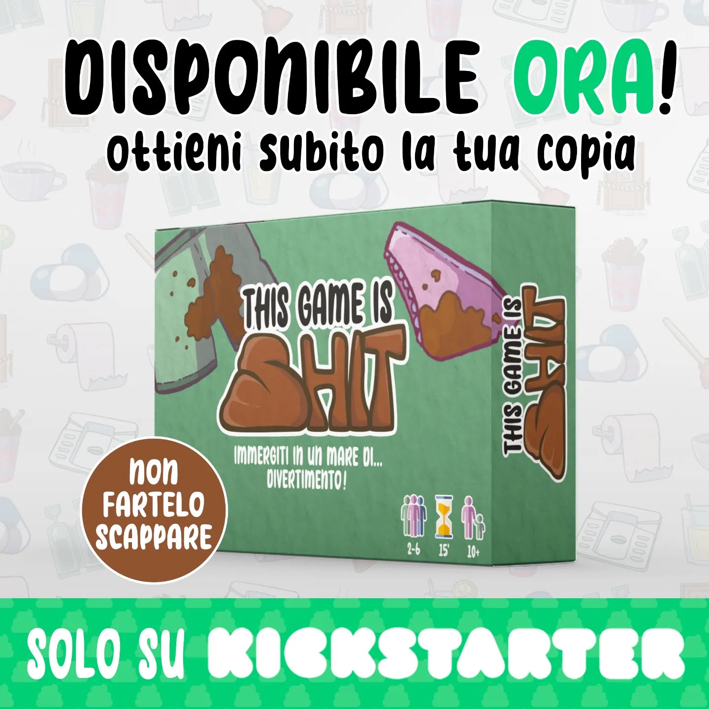 ๐ฅ BOOOOOOM! ๐ฅ
This Game Is Shit รจ disponibile da ora! ๐
Corri a sostenere il progetto e a scegliere la ricompensa che preferisci.
โฌ๏ธ Trovi il link della pagina Kickstarter in bio! โฌ๏ธ
#boardgame #boardgames #giochidatavolo #crowdfunding #kickstarter #thisgameisshit