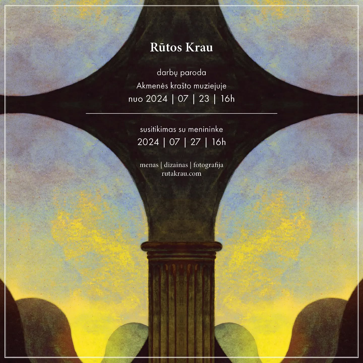 Kvietimas atvykti į Akmenę!
"Menas, dizainas ir fotografija – trys mūzos, papildančios viena kitą, atskriejo į Akmenės krašto muziejų drauge su Rūtos Kraujutytės (Rūta Krau) darbais ir užpildė mažąją parodų salę.
Akmenės krašte pirmuosius savo gyvenimo metus augusi Rūta Kraujutytė yra eksponavusi savo kūrinius skirtinguose pasaulio kampeliuose, tarp jų Venecijoje ir Sidnėjuje, o dabar juos pristato savo tėčio gimtinėje.
Parodoje jus pasitiks antgamtiški „Vizijų“ ir „Atspindžių“ serijos paveikslai, apjungiantys abstrakciją ir simbolizmą, o jų siužetai kilę medituojant. Mišrios – akvarelės ir skaitmeninės dailės technikos kūrinių procesas yra kruopštus ir gali trukti keletą mėnesių.
Antroji parodos dalis – serija „Nematomi“ – tai pasakojimai viename darbe derinantys fotografiją su piešimu, kur fotoaparato objektyvo dokumentinį kadrą autorė subtiliai sulieja su iš vidaus kilusiu vaizdiniu.
Paskutinis parodos akcentas - dviejuose žemynuose fotoaparatu užfiksuoti „Portretai: suformuoti betone“ nukelia mus į įvairių šalių architektūros paminklus. Nė nepagalvotume, jog betonas yra antra dažniausiai naudojama medžiaga Žemėje, kiekvienam statiniui suteikianti savąjį veidą, kintantį priklausomai nuo šviesos intensyvumo ir kitų aplinkos veiksnių.
Kūrėja Rūta Kraujutytė save pristato taip: „Nuo vaikystės buvau apsupta meno. Pradedant nuo stebėjimo, kaip senelis gamina įspūdingus medžio ir grafinio dizaino kūrinius, baigiant mokslais Kauno dailės gimnazijoje, kuri leido eksperimentuoti su įvairiomis vizualiojo meno šakomis. Tai paskatino įgyti architektūros bakalauro laipsnį, o vėliau kaupti kūrybinę ir gyvenimišką patirtį Danijoje, Kanadoje ir Naujojoje Zelandijoje. Po septynerių metų gyvenimo užsienyje džiaugiuosi, galėdama dalintis savo kūryba gimtinėje. Savo kūryba kviečiu gilintis į Savęs ir Visatos pažinimą. Atgauti tikėjimą savimi ir prisiminti, kad esame ne tik mūsų kūnas. Kviečiu susigrąžinti džiaugsmą, galią ir atsakomybę už savo gyvenimą. Pasirinkti šviesą ir žaisti su ja.“
Parodą lankyti kviečiame nuo liepos 23 d. Susitikimas su menininke vyks liepos 27 d. (šeštadienį) 16 val. Krašto muziejuje."
Tekstas: Akmenės krašto muziejus
#akmene