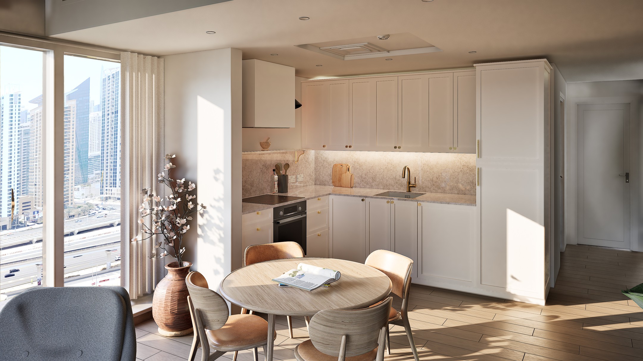 A fresh new look for a dated JLT kitchen — swipe to see the current setup! I hid all the appliances behind cabinet doors, removed the peninsula for a more open feel, and swapped the dark cabinets and worktops for a modern Shaker aesthetic with light colors. What do you think?
#dubaikitchen #dubaikitchens #dubaidesigner #kitchendesign #bespokekitchens #shakerkitchen #shakerkitchens #dubaihome #dubairenovation #kitchenremodeling