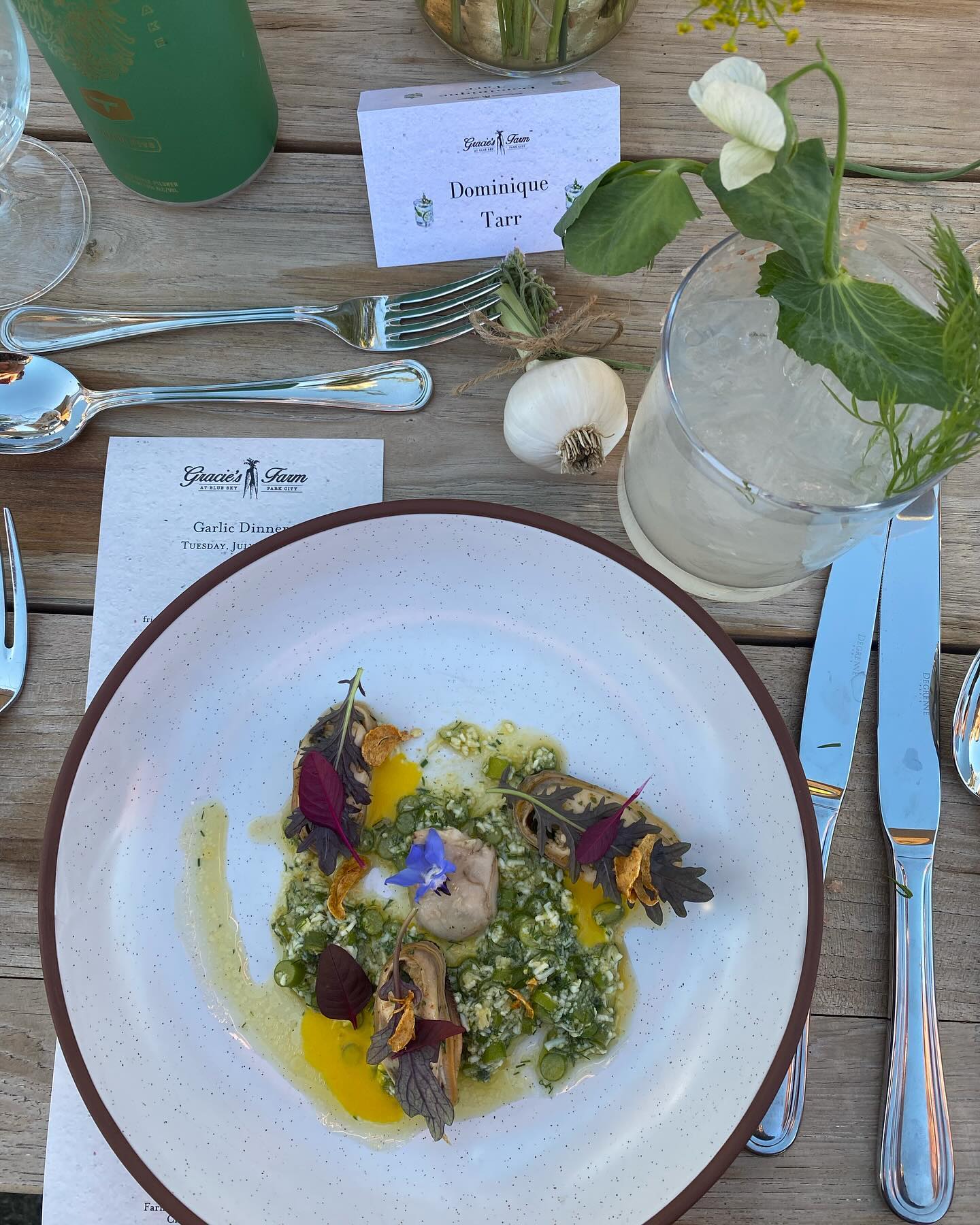 📣ANNOUNCEMENT 2📣 Join us Tuesday, July 16th in our Three Sisters Garden for our 4th annual Garlic Farm Dinner 🧄
•••
The cultural favorite on the farm. Its versatility is unrivaled, and its seasonal presence is constant and consistent throughout all of the growing year. The garlic plant is awe-inspiring. A truly remarkable year-round companion of the farmer. Planted by the clove in the fall, and harvested for green garlic in the spring, scapes in the early summer, and finally the entire bulb in the late summer, it is truly a year-round plant that reflects the season of the farmer and the farm. For this dining experience, we will delight in as many seasons of the garlic as we are able with scapes, uncured raw green garlic, cured and stored garlic, and fermented garlic.
•••
Reserve your spot now through the link in our bio!